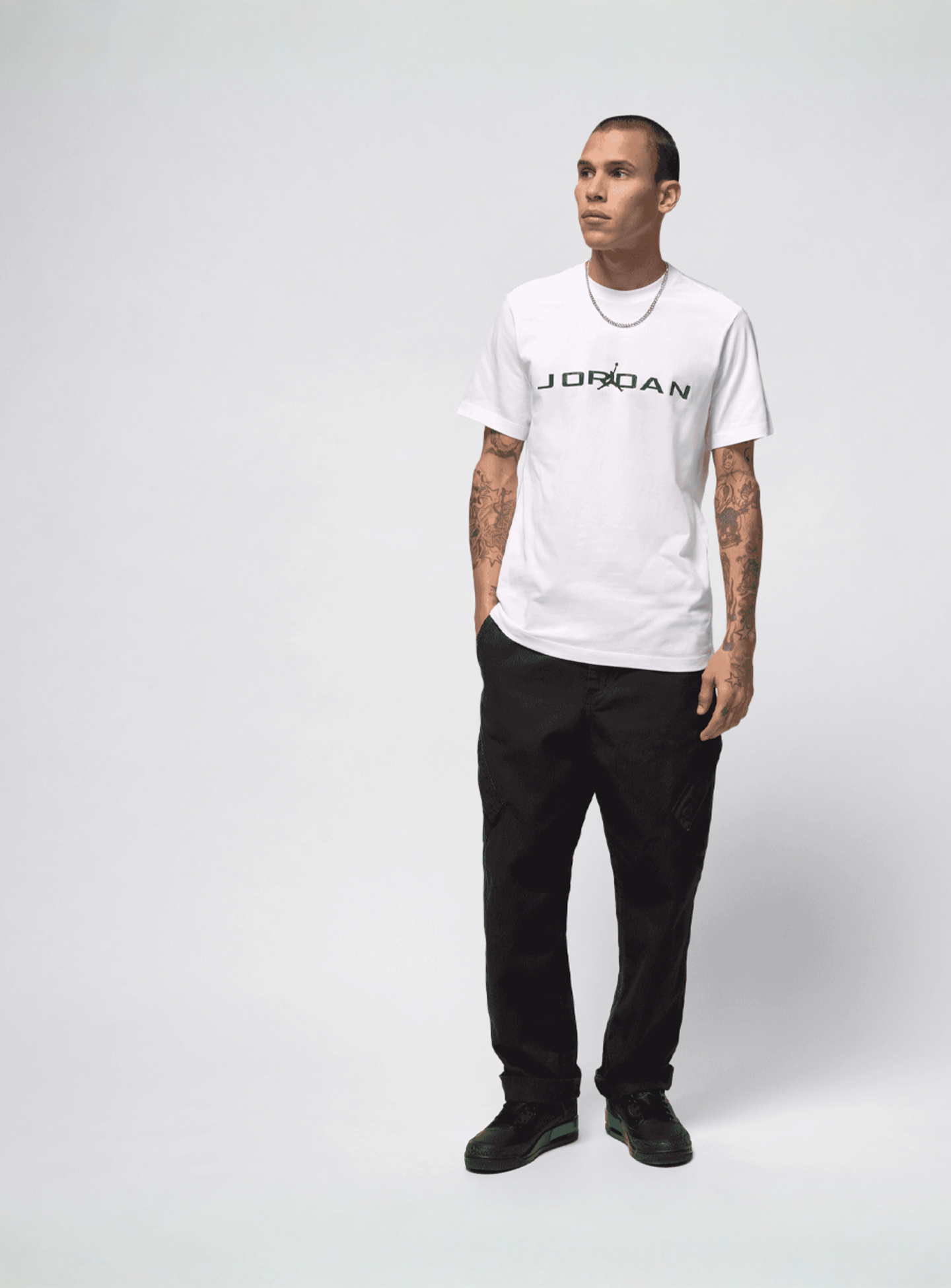 Jordan, Air Short Sleeve Tee, white, Image 4 of 4