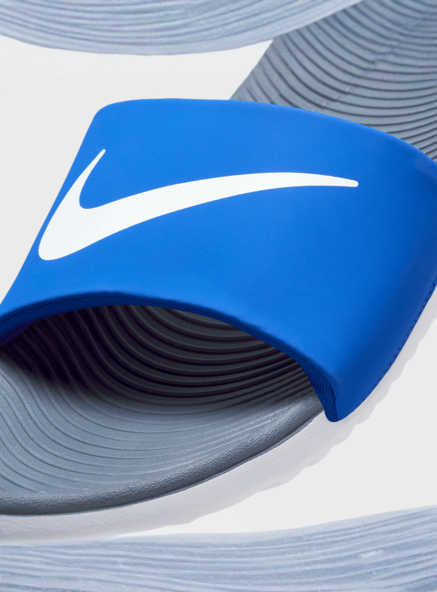 Nike, Kawa Slides (PS), blue, Image 6 of 6