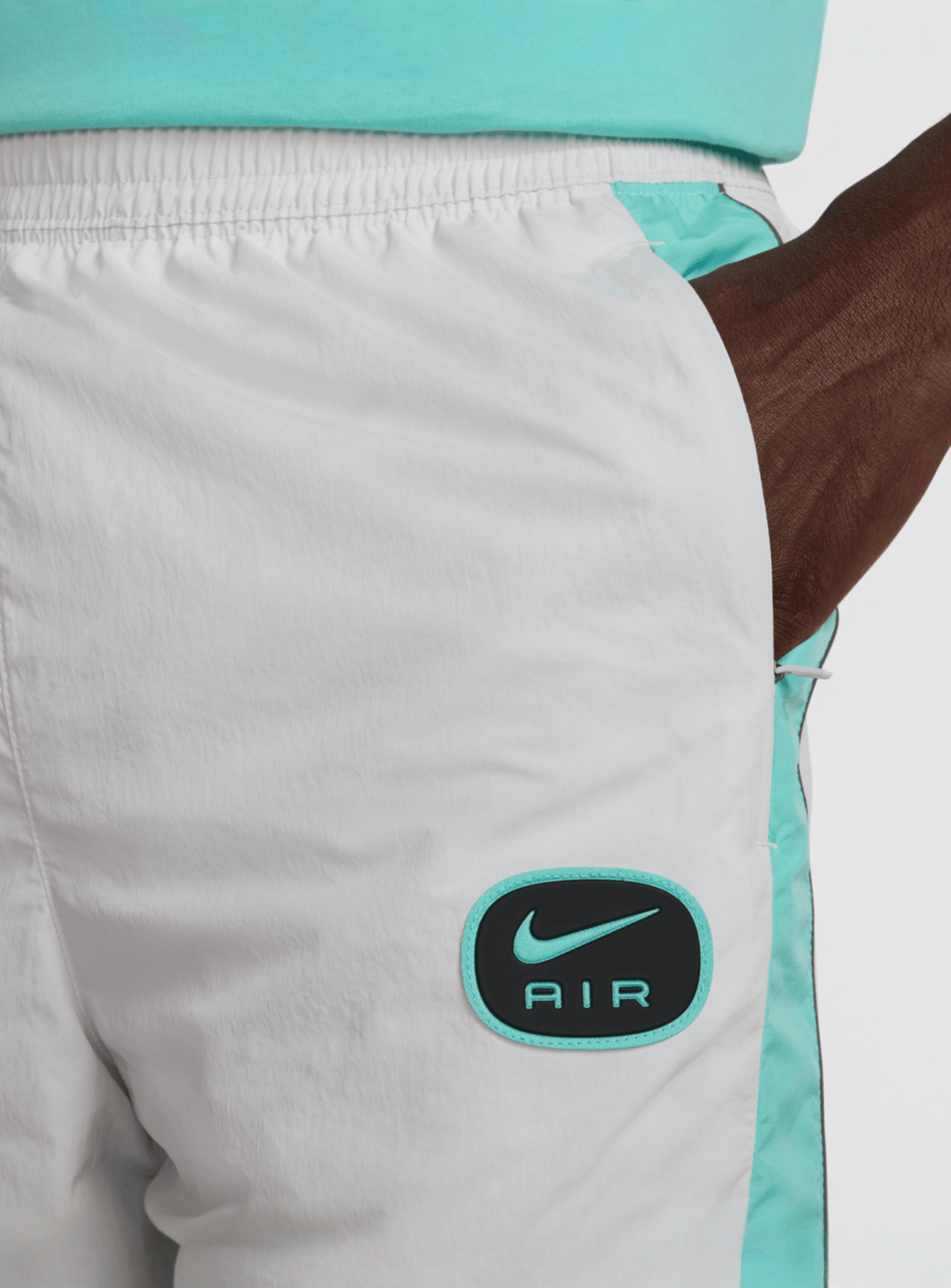 Nike, Sportswear Woven Swoosh Air Pants, grey, Image 4 of 6
