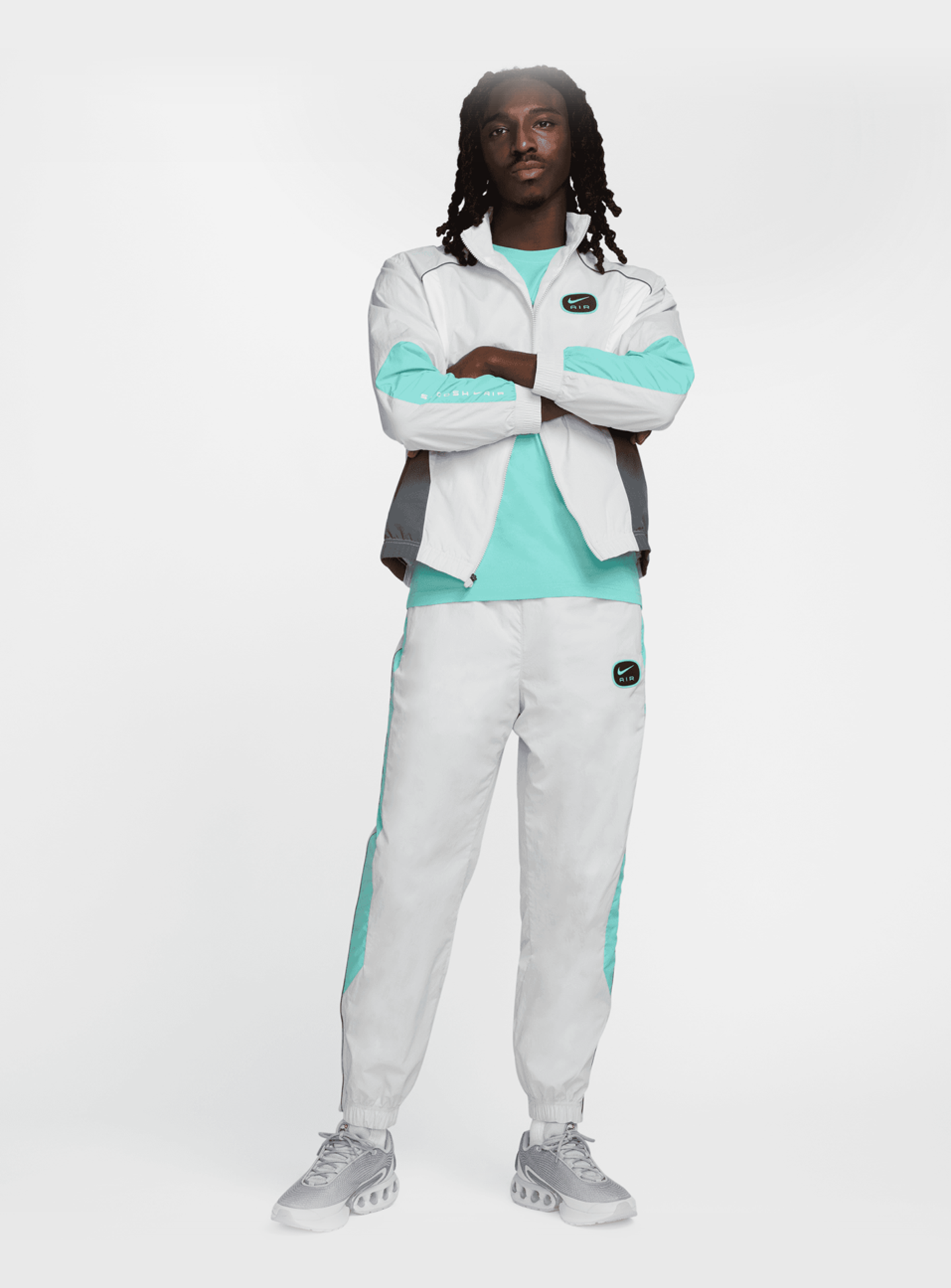 Nike, Sportswear Woven Swoosh Air Pants, grey, Image 6 of 6