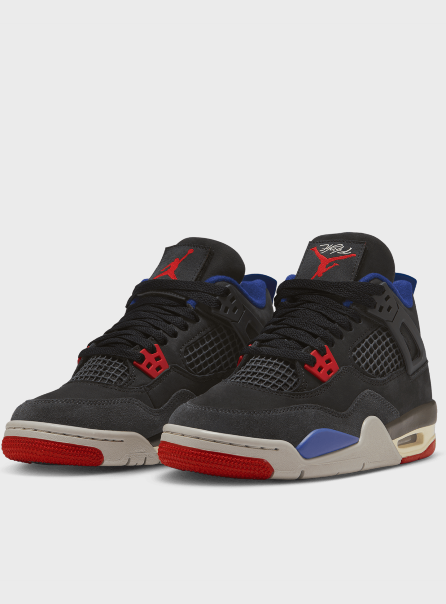 Jordan, Air Jordan 4 "Rare Air" Retro (GS), black, Image 4 of 9
