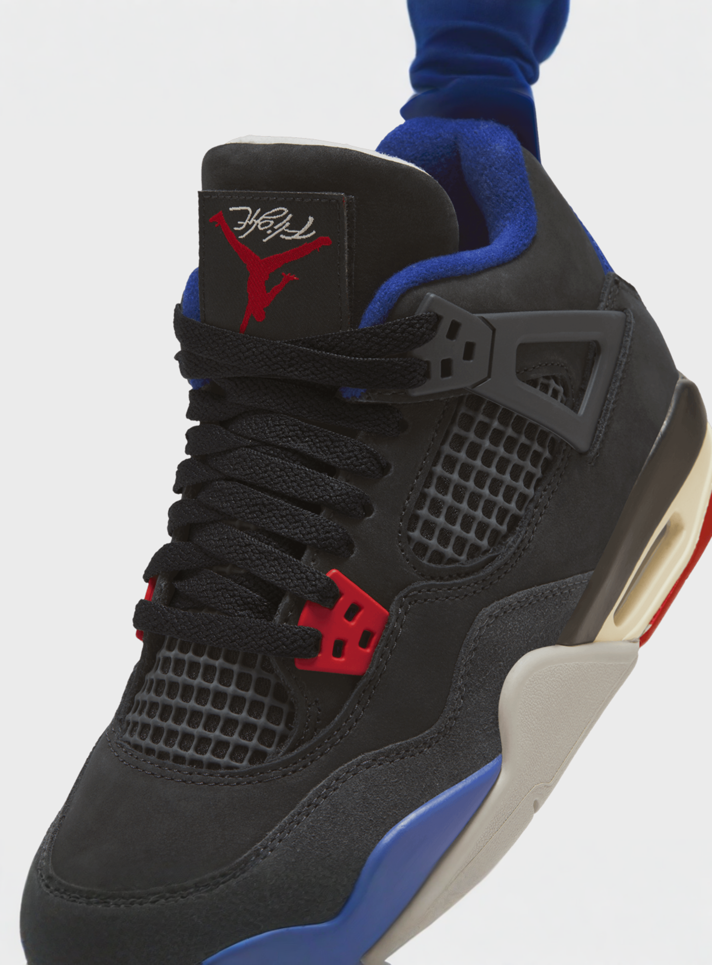 Jordan, Air Jordan 4 "Rare Air" Retro (GS), black, Image 7 of 9