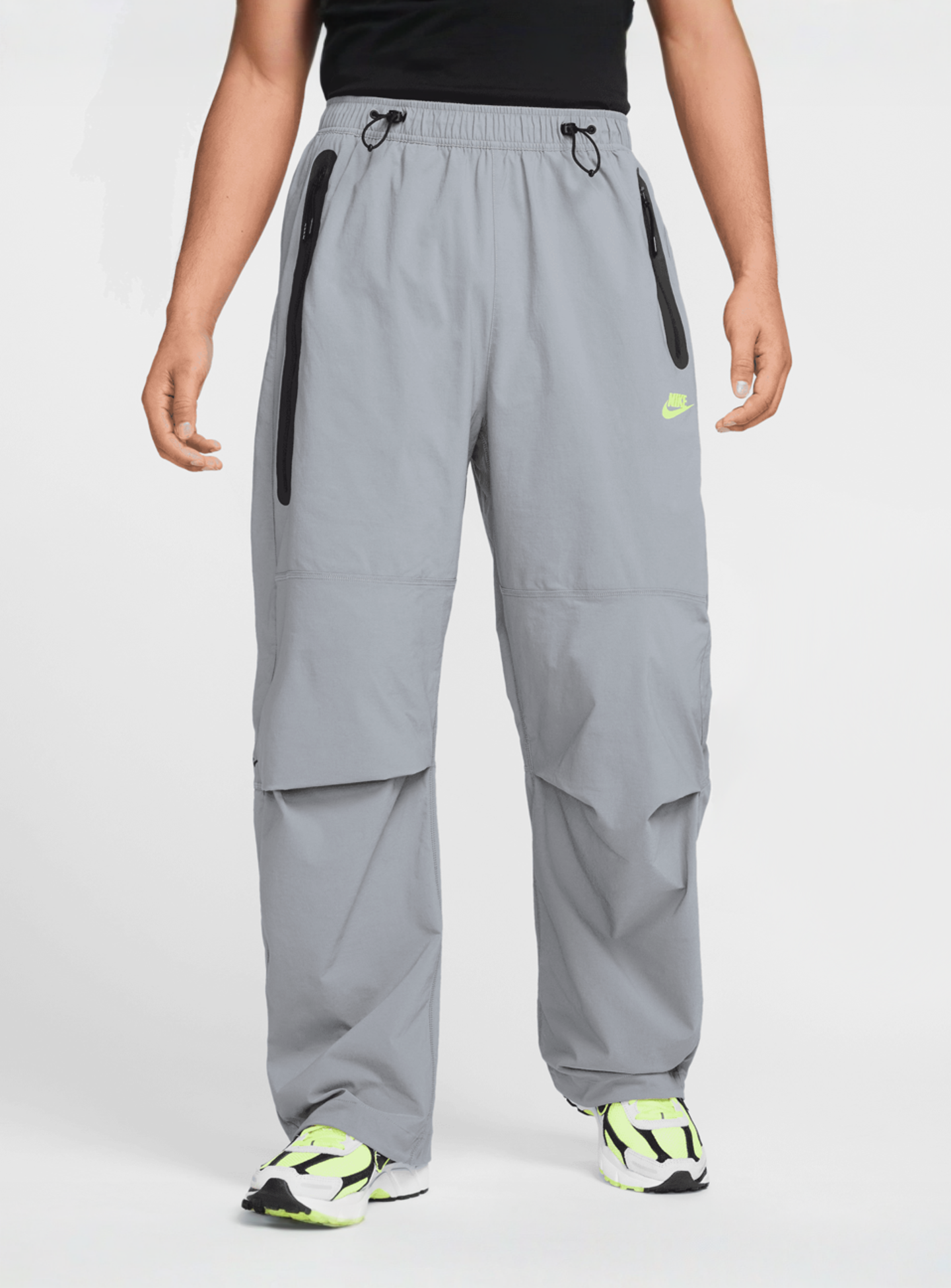 Nike, Tech Oversized Woven Pants, grey, Image 1 of 9