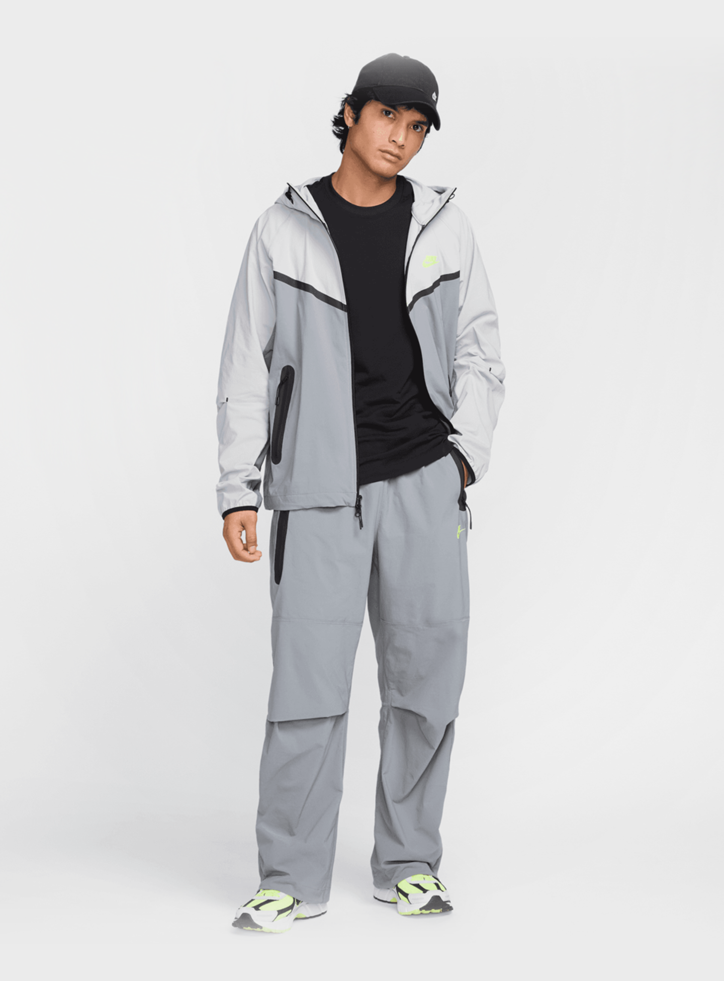 Nike, Tech Oversized Woven Pants, grey, Image 9 of 9