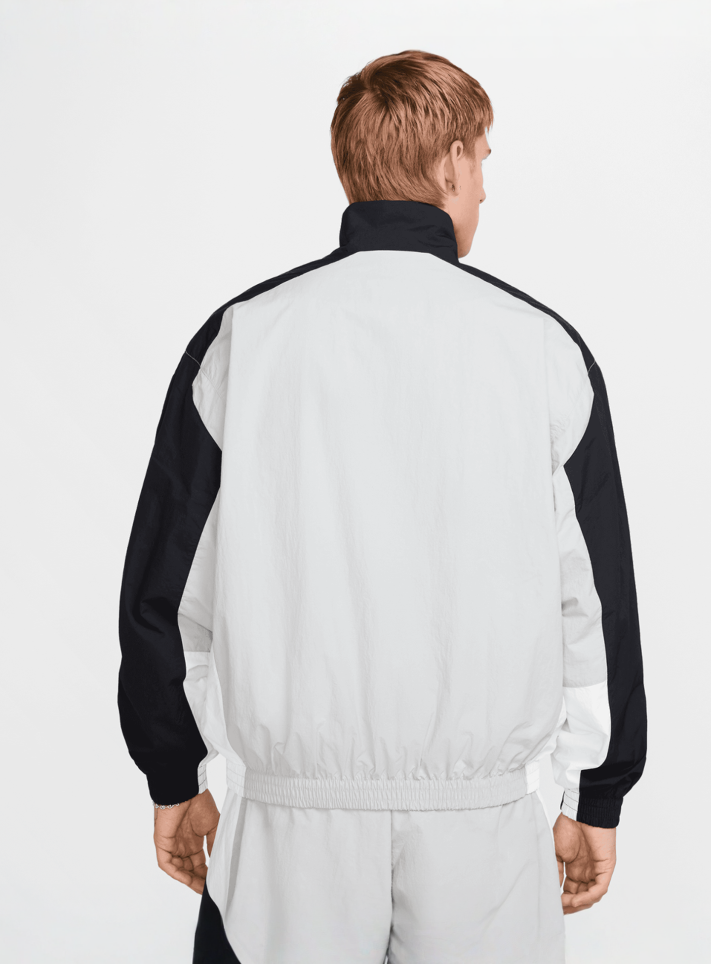 Nike, Club Woven Oversized Track Jacket, grey, Image 2 of 5