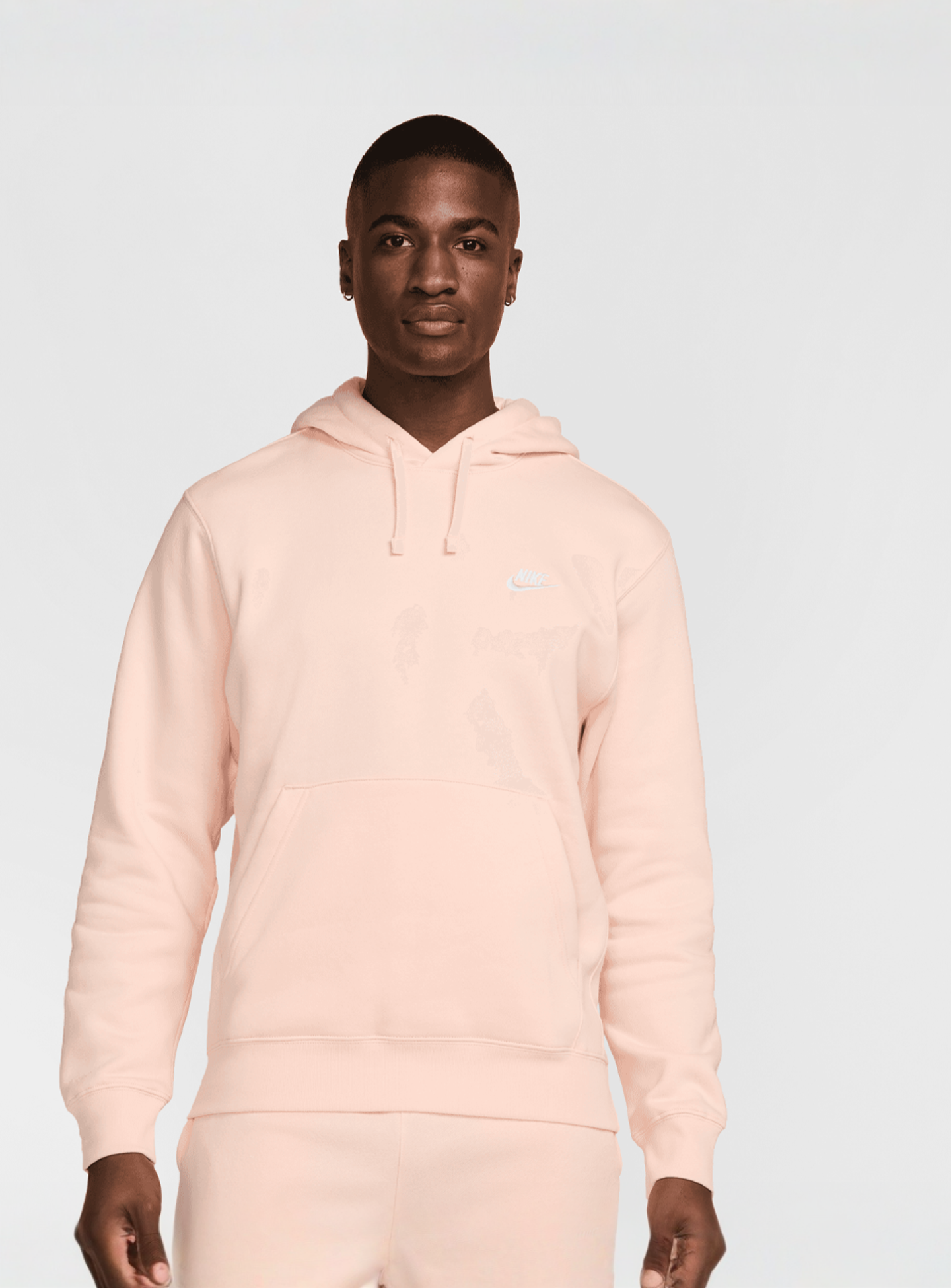 Nike, Sportswear Club Fleece Hoodie, light pink, Image 1 of 5