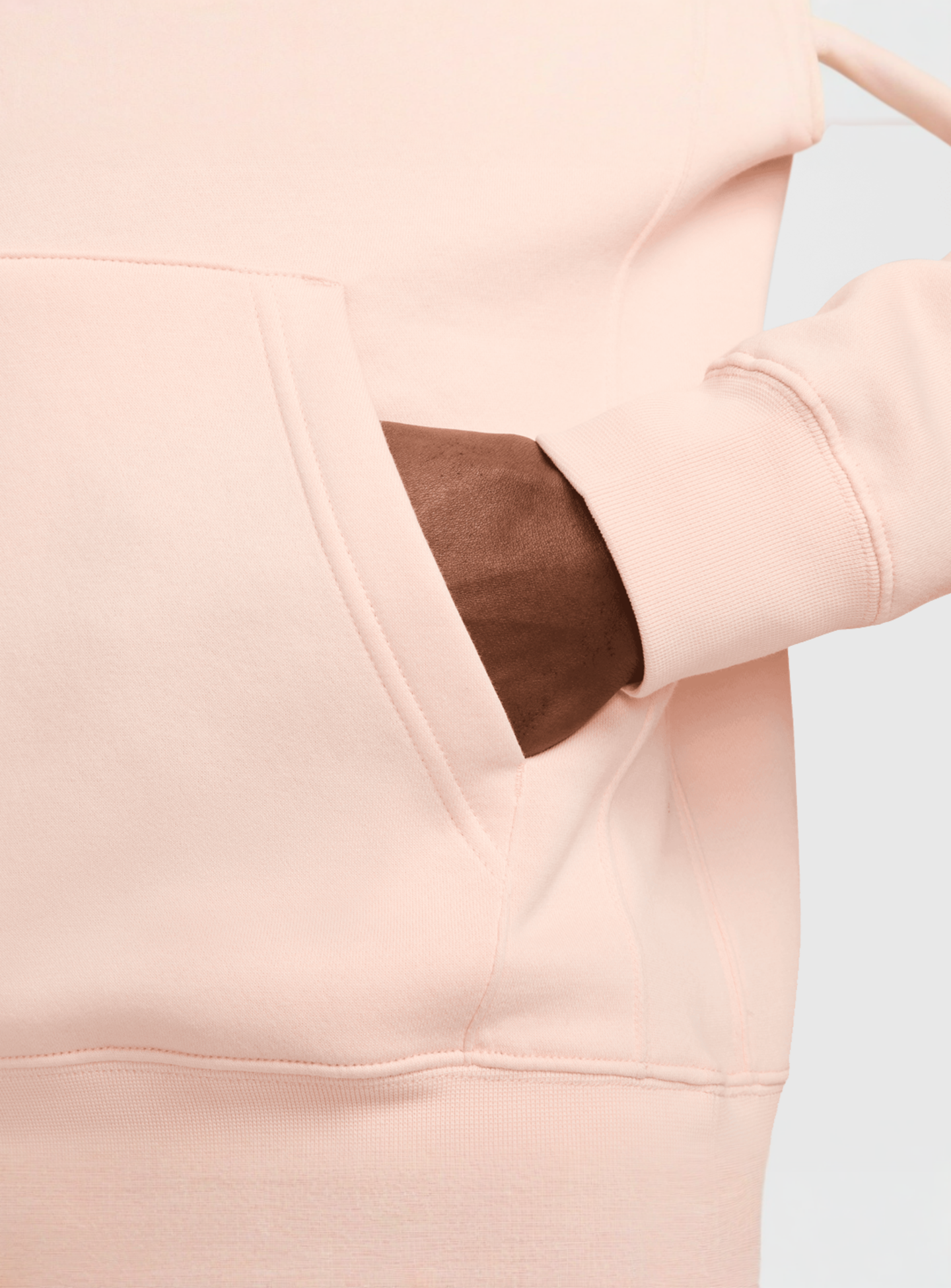 Nike, Sportswear Club Fleece Hoodie, light pink, Image 4 of 5