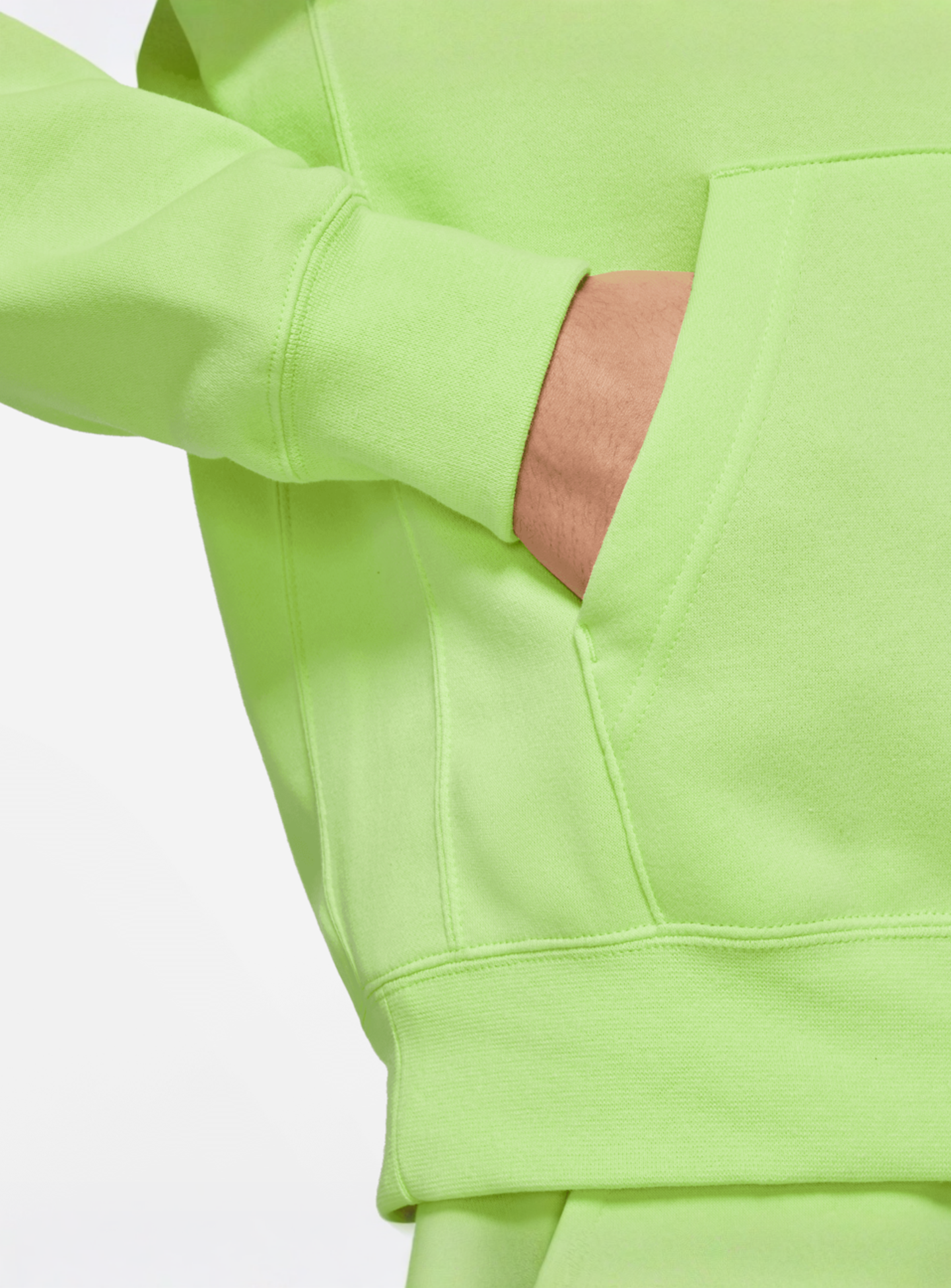 Nike, Sportswear Club Fleece Hoodie, green, Image 4 of 5