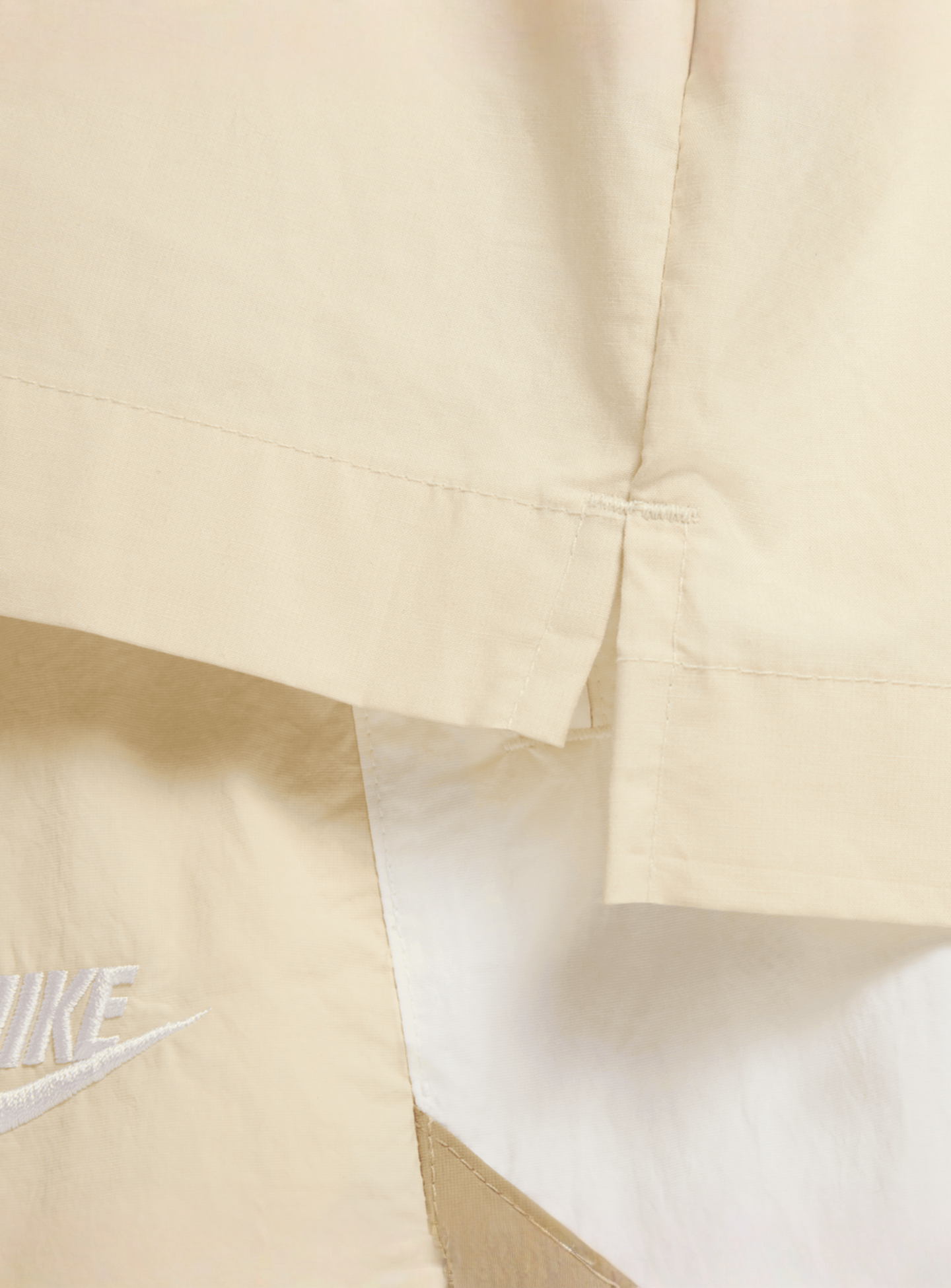 Nike, Club Short Sleeve Buttoned Oversized Shirt, beige, Image 5 of 6