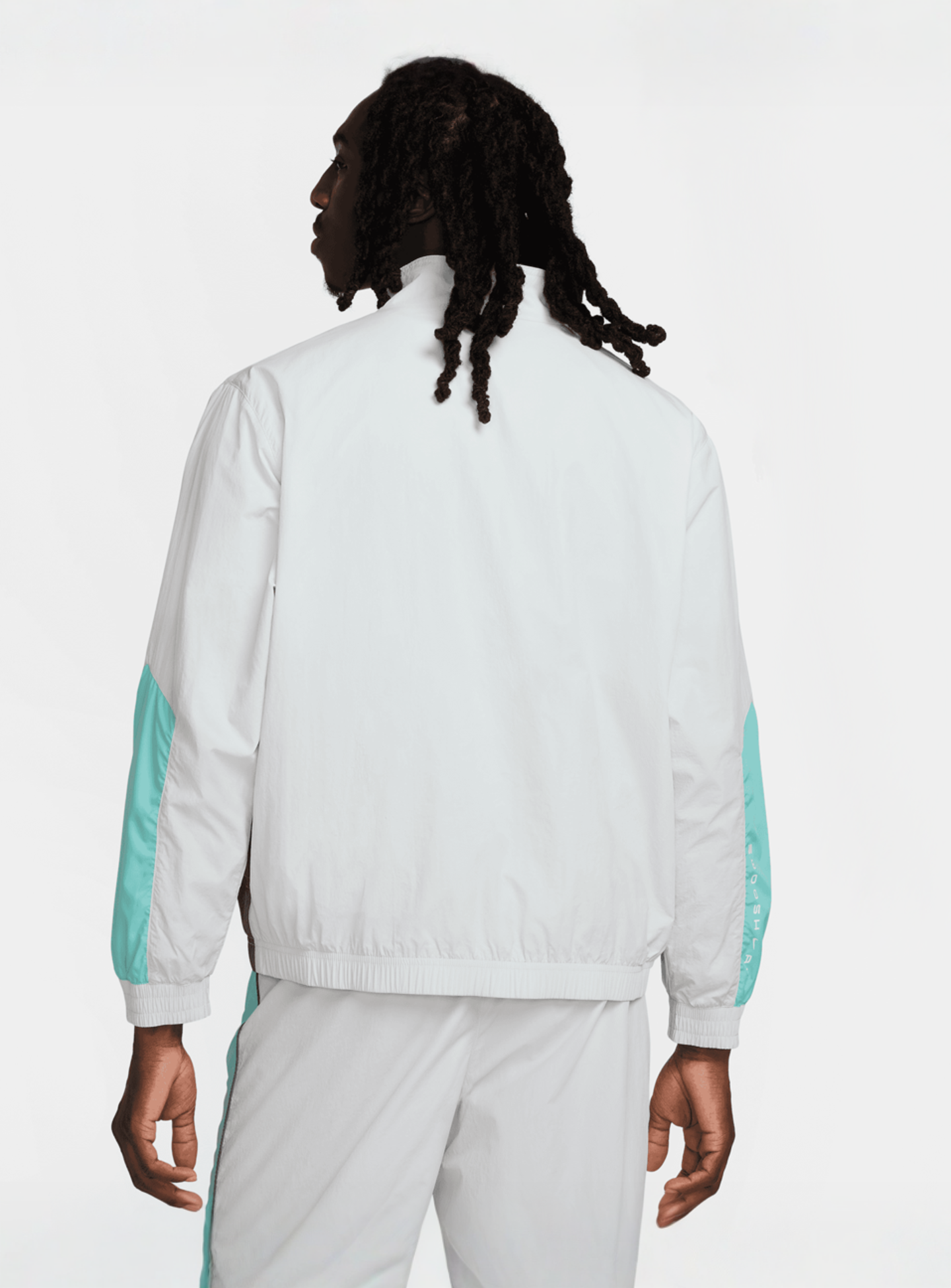 Nike, Sportswear Swoosh Air Woven Track Top, grey, Image 2 of 6
