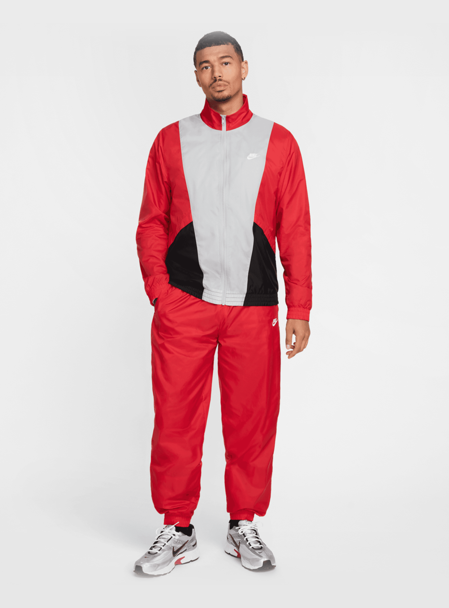 Nike, Club Woven Track Suit, red, Image 1 of 8