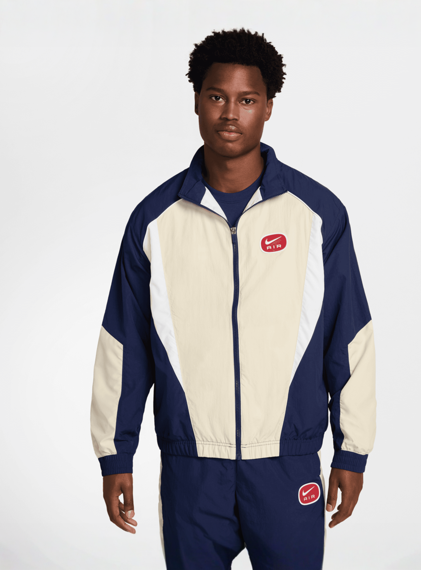 Nike, Sportswear Swoosh Air Woven Track Top, blue, Image 1 of 6