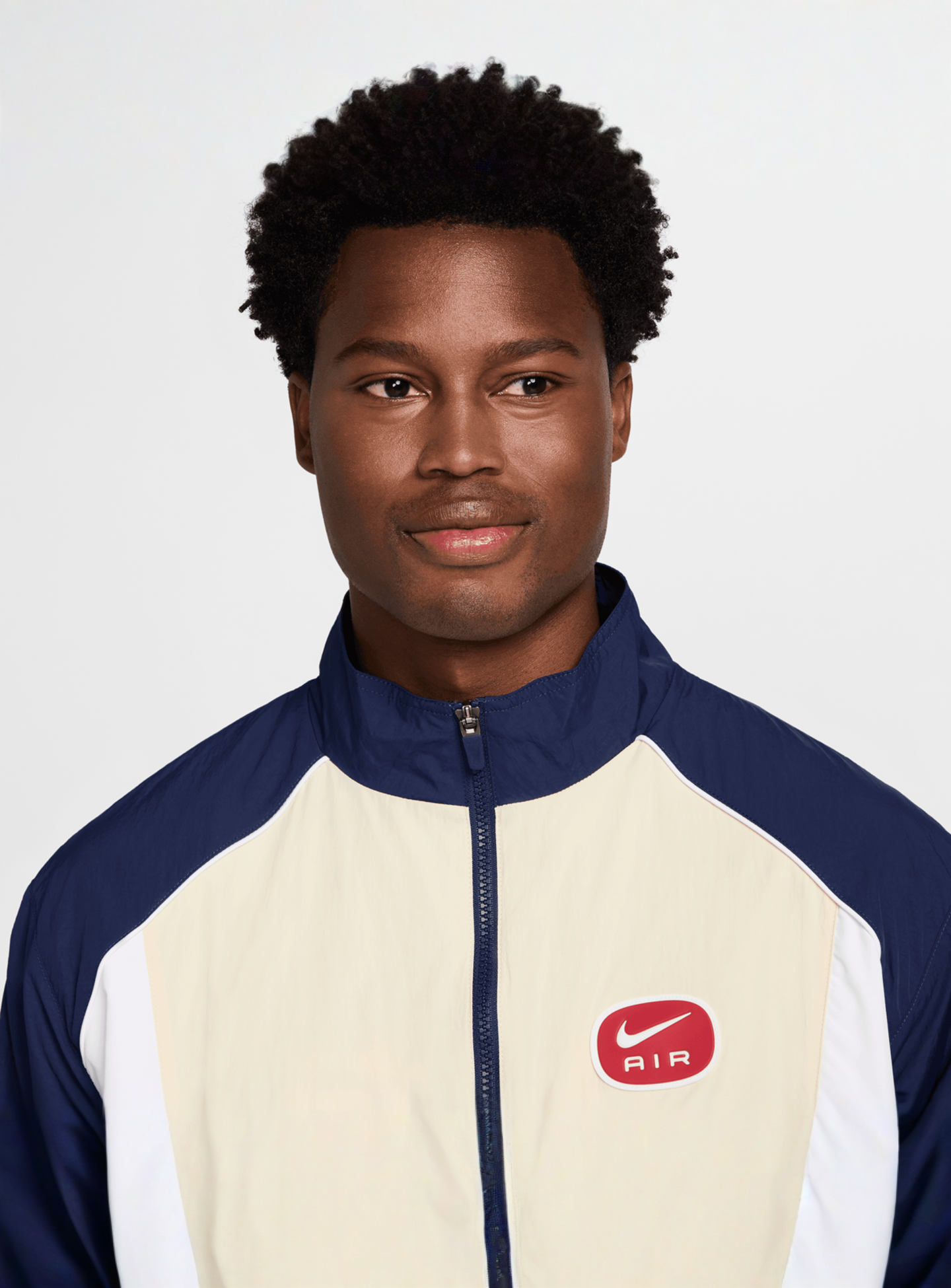 Nike, Sportswear Swoosh Air Woven Track Top, blue, Image 3 of 6