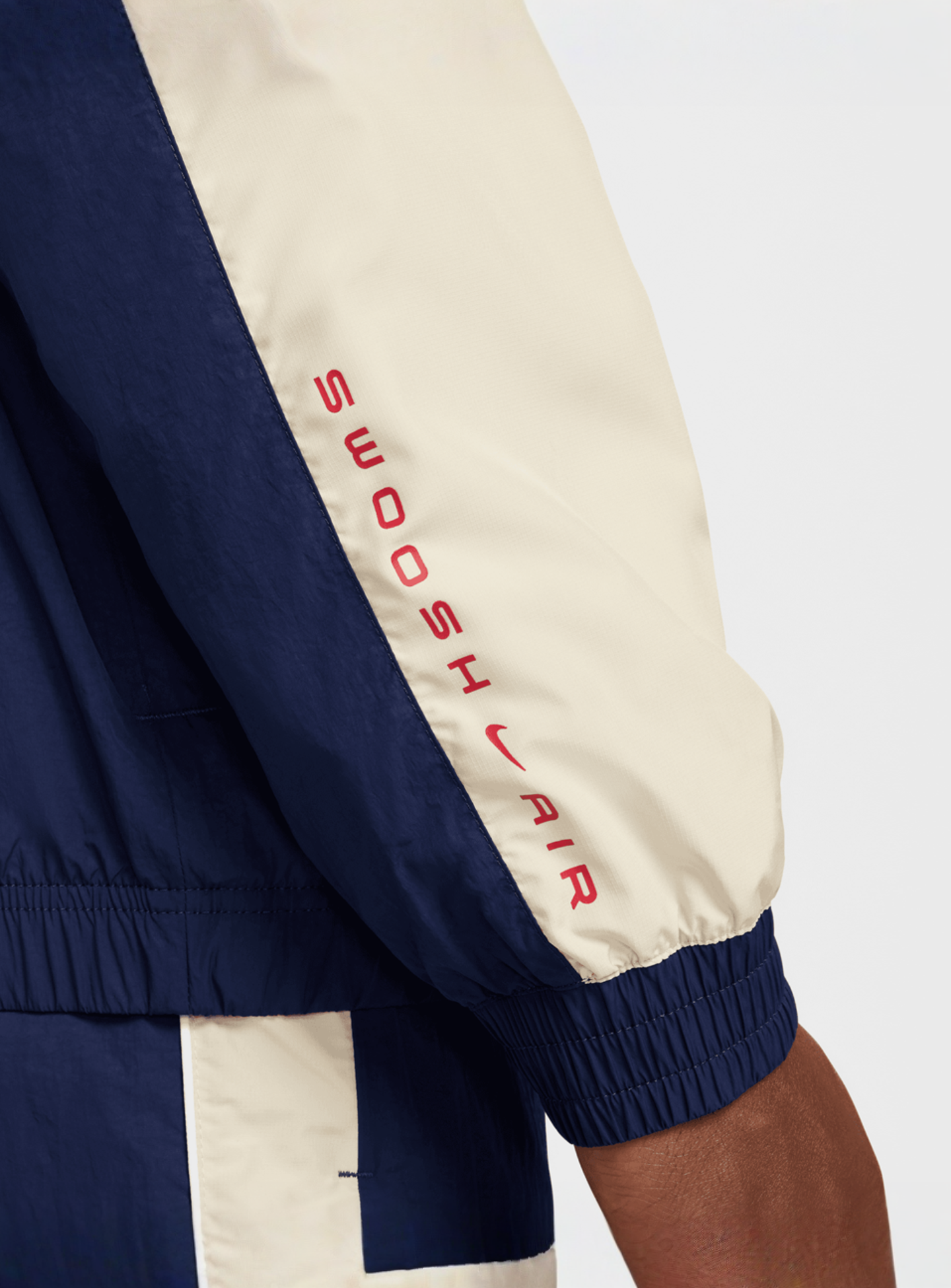 Nike, Sportswear Swoosh Air Woven Track Top, blue, Image 5 of 6