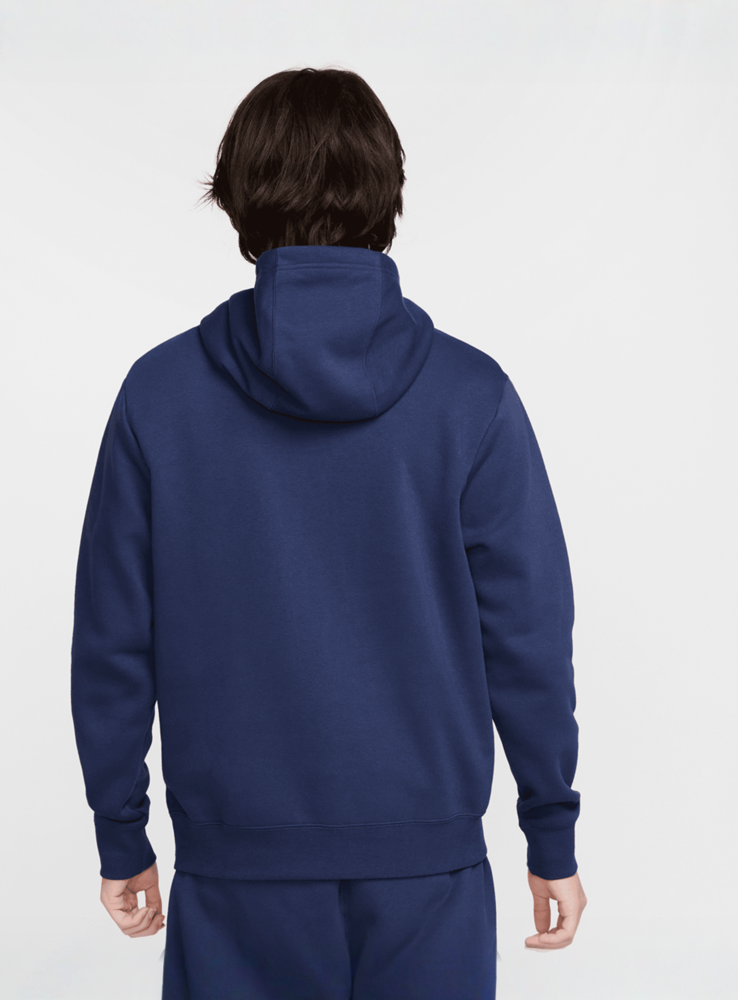 Nike, Sportswear Swoosh Air Fleece Hoodie, blue, Image 2 of 5