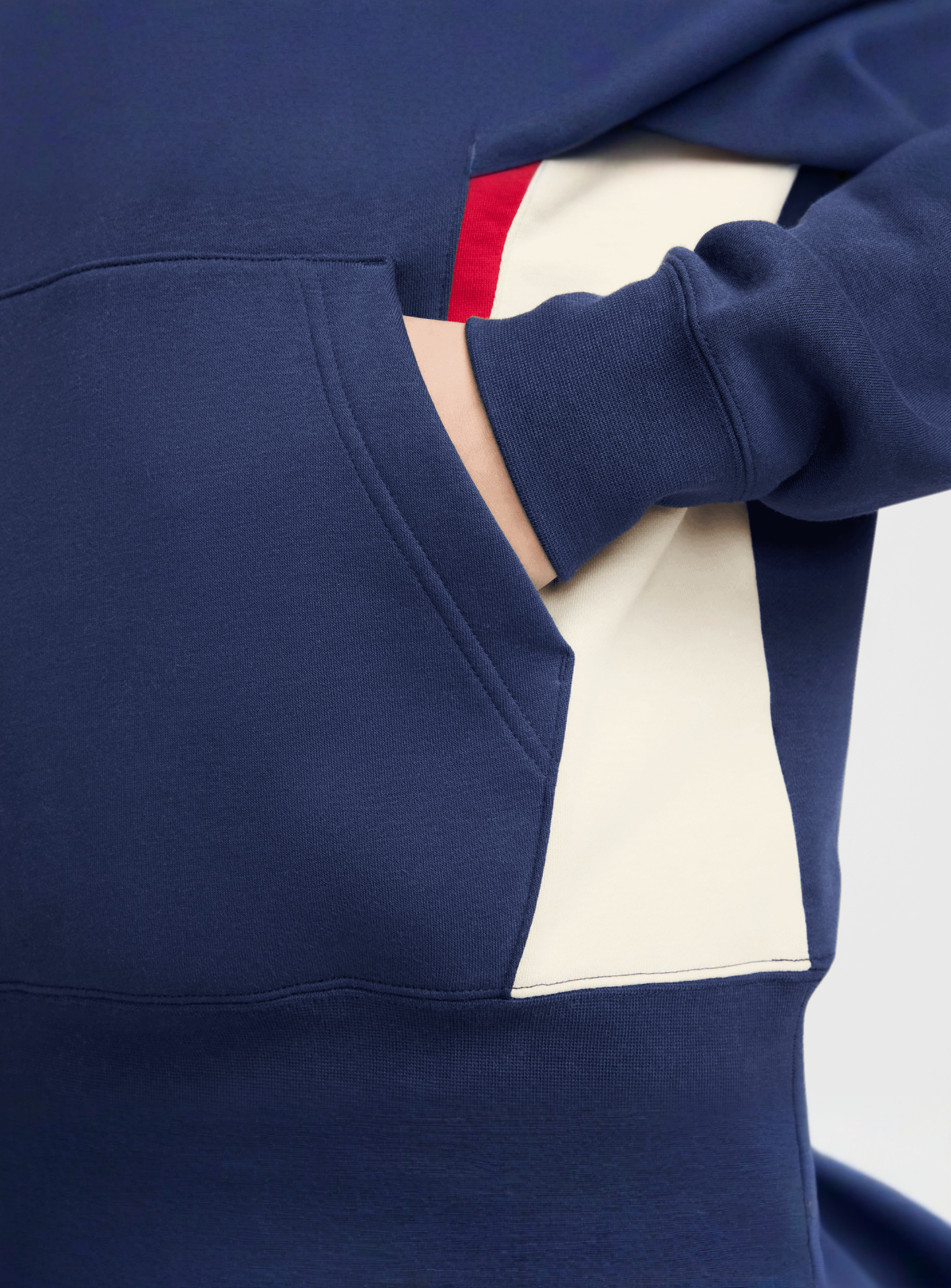 Nike, Sportswear Swoosh Air Fleece Hoodie, blue, Image 4 of 5
