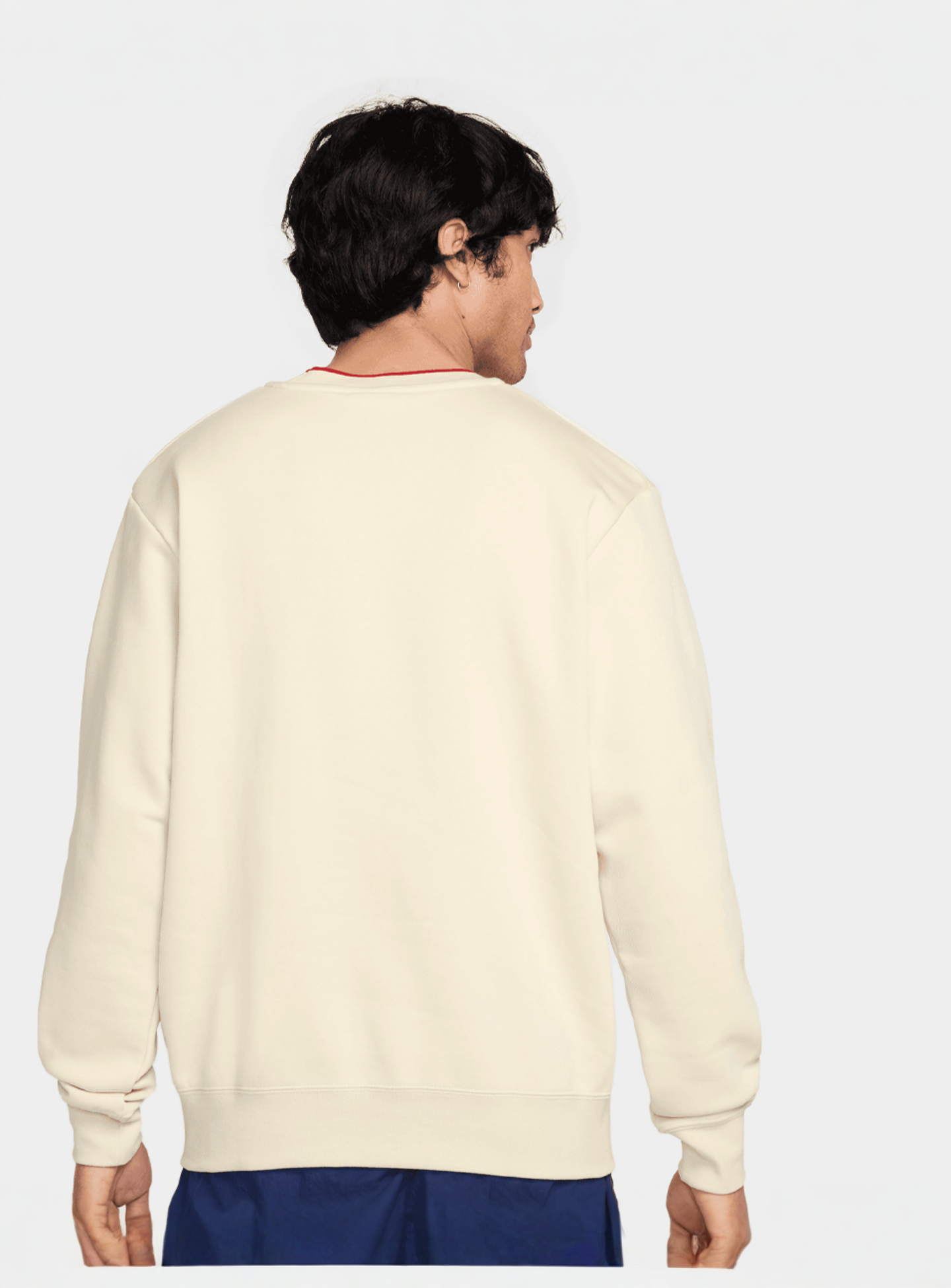 Nike, Sportswear Air Fleece Crew, beige, Image 2 of 4