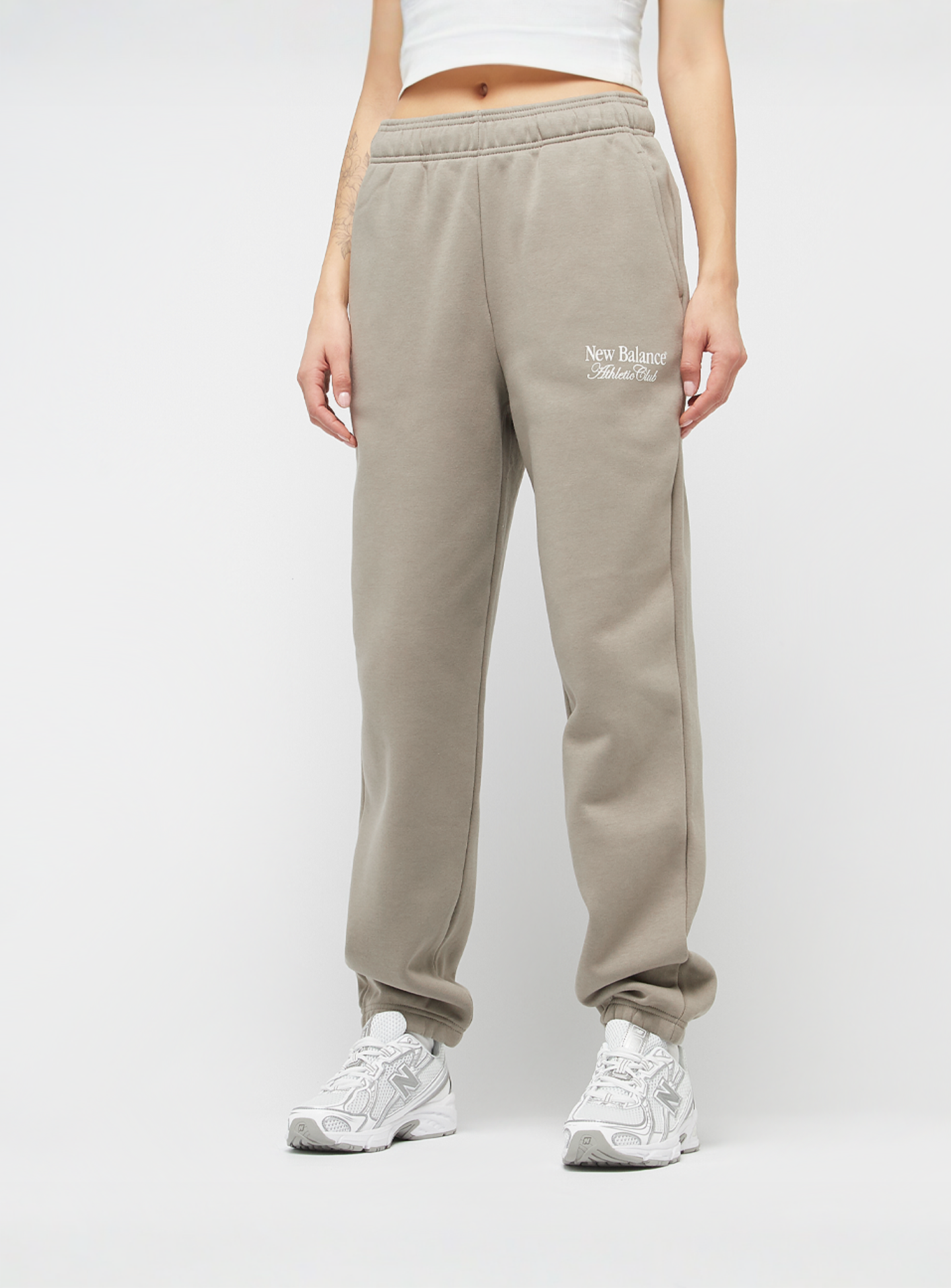 New Balance, Linear Fleece Jogger, beige, Image 1 of 5