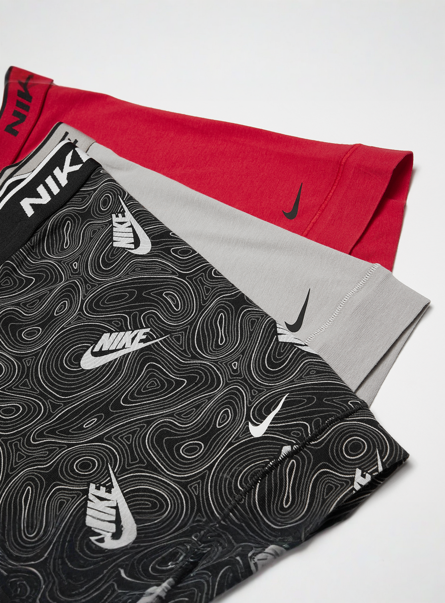 Nike, 3 PACK - Everyday Cotton Stretch  blue, grey, multi-colour, Image 2 of 2