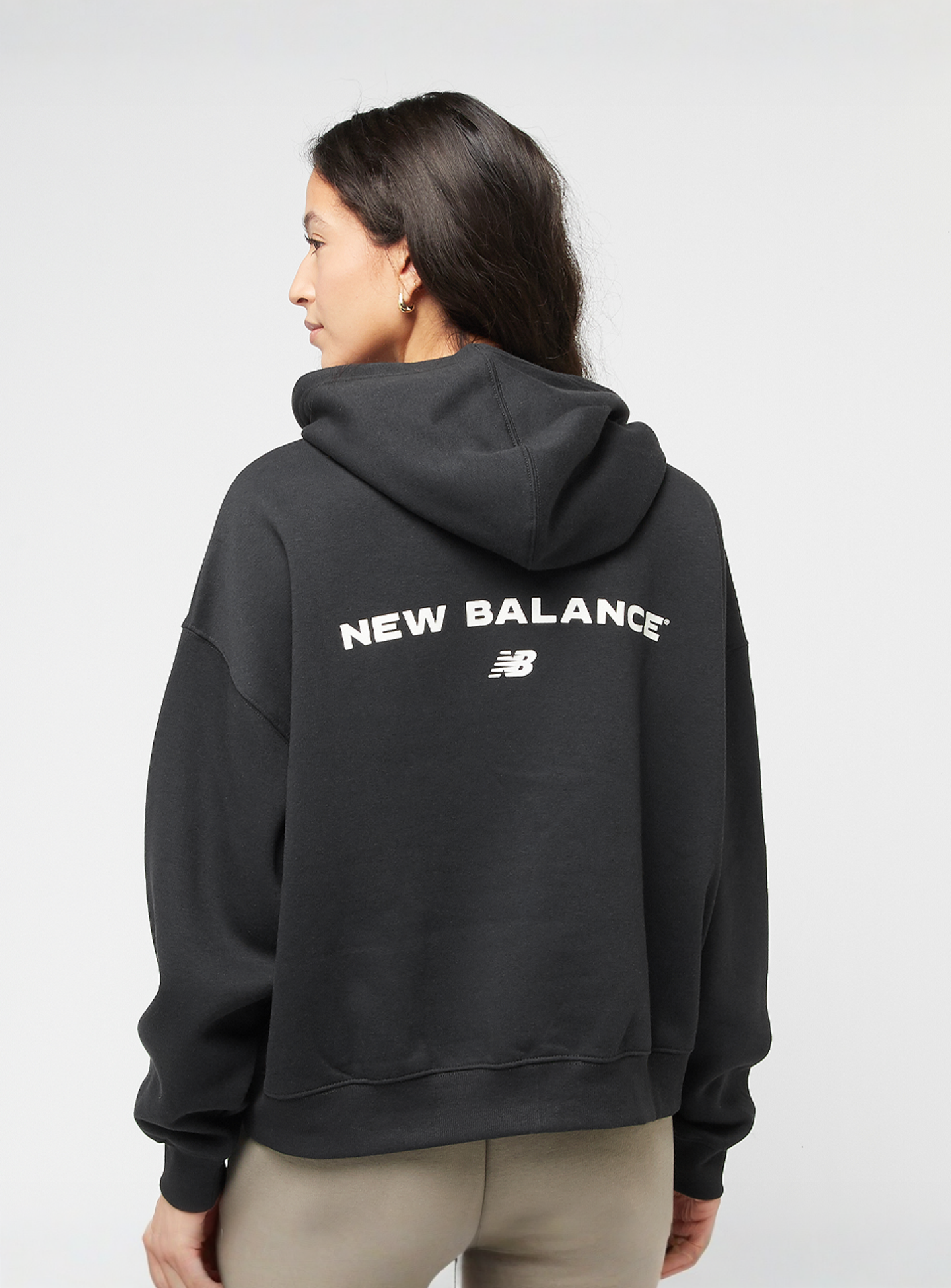 New Balance, Reimagined Fleece Hoodie, black, Image 1 of 5