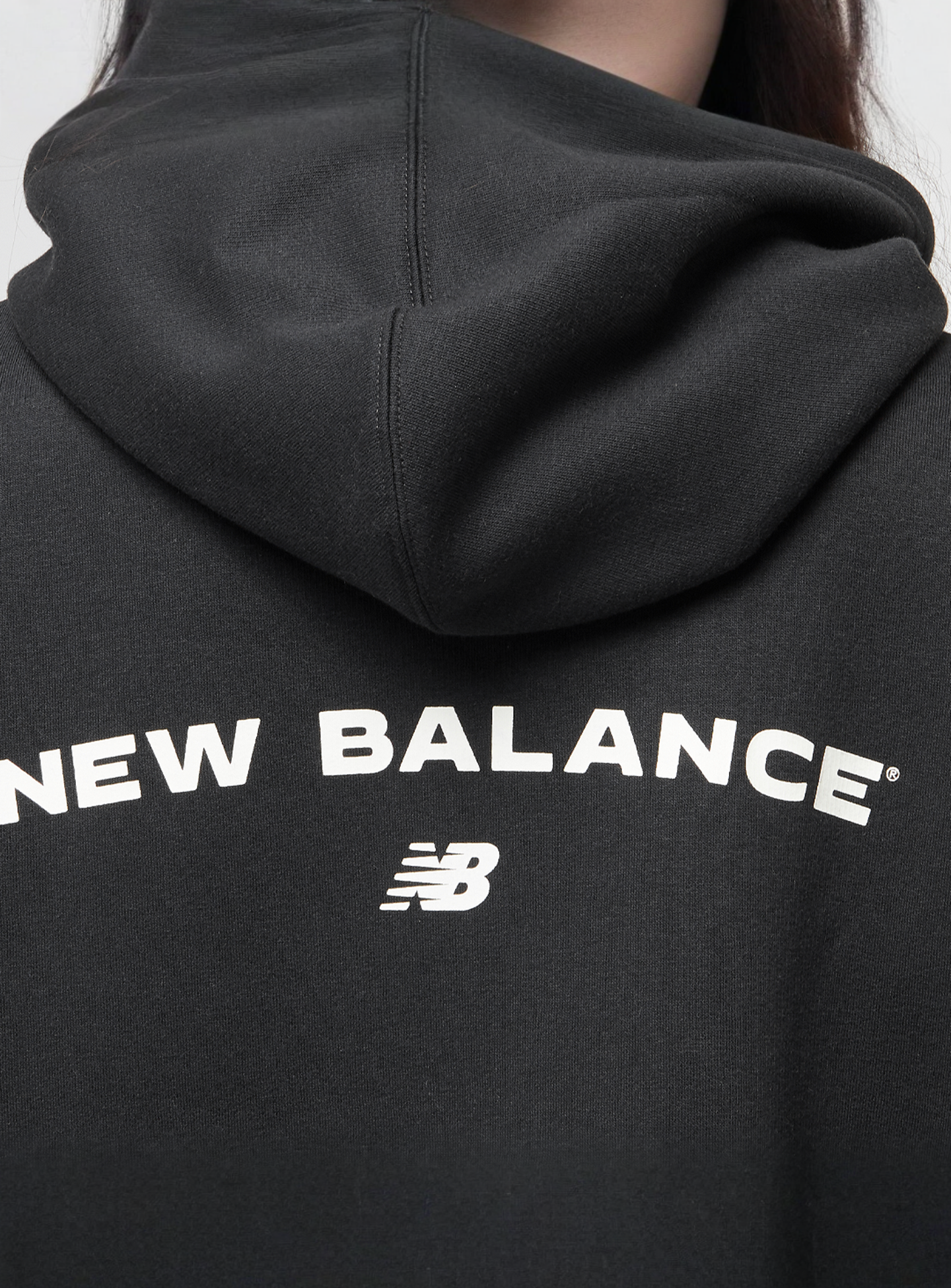 New Balance, Reimagined Fleece Hoodie, black, Image 4 of 5