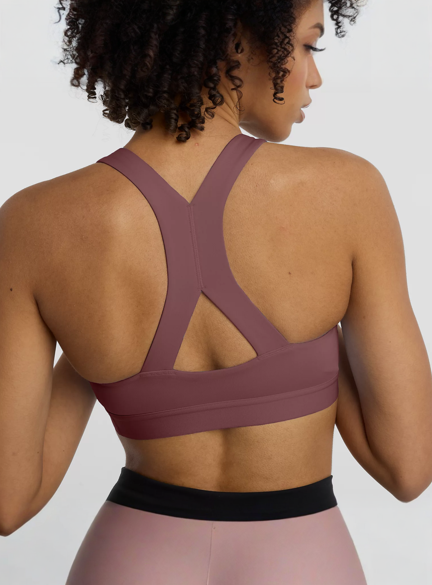 New Balance, Essential Train Bra, purple, Image 4 of 5