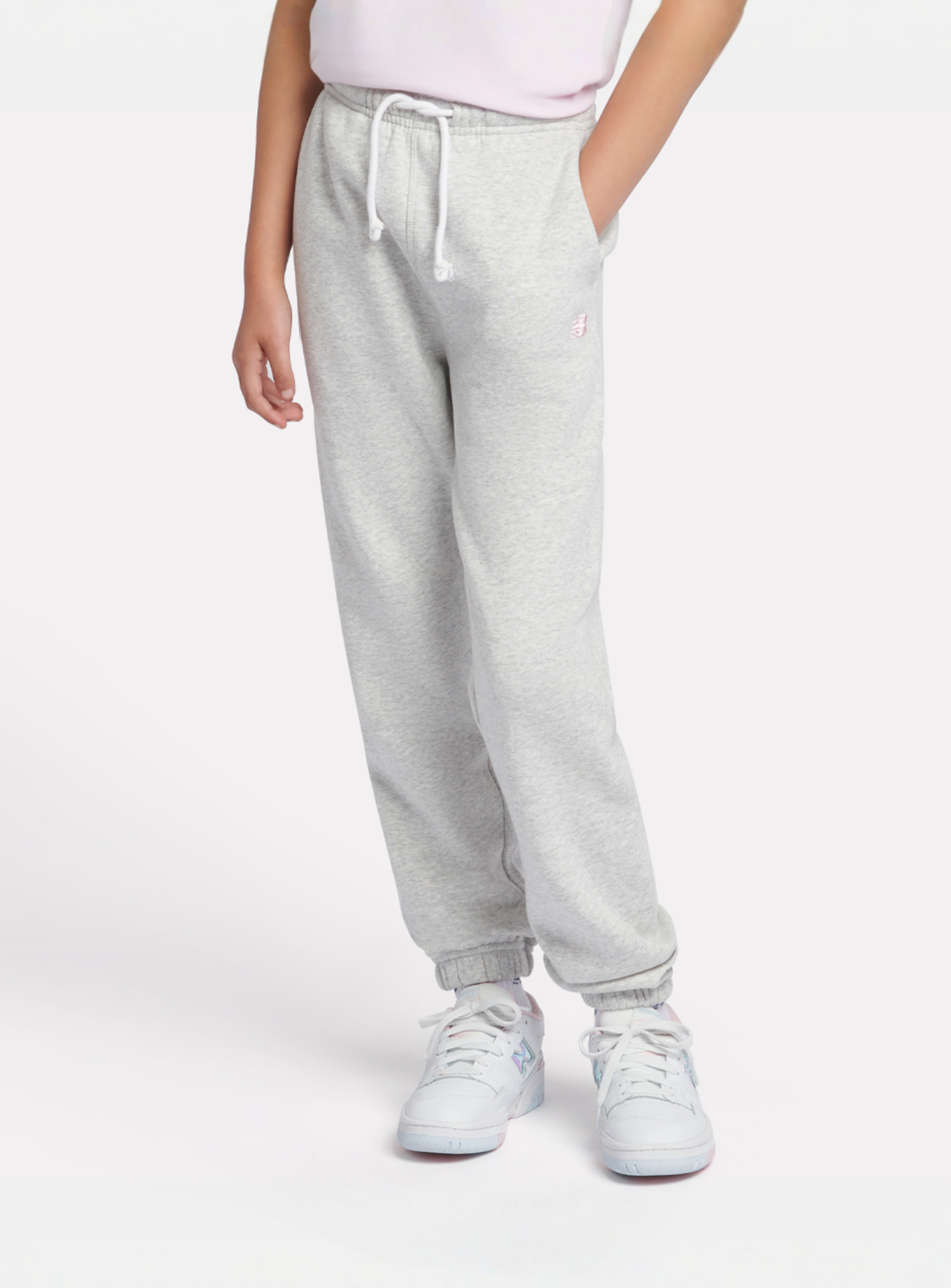 New Balance, French Terry Small Logo Jogger, grey, Image 1 of 4