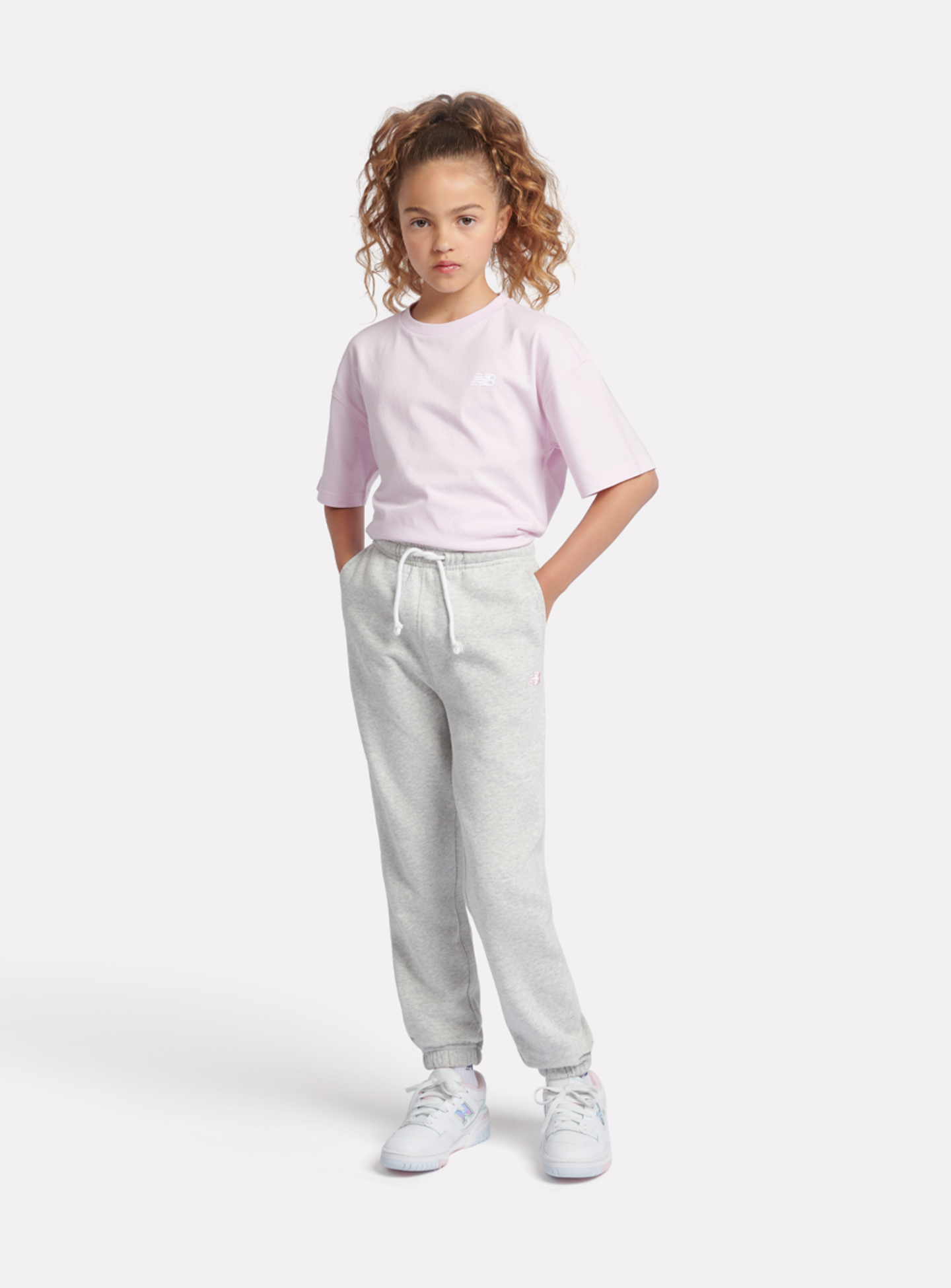 New Balance, French Terry Small Logo Jogger, grey, Image 4 of 4