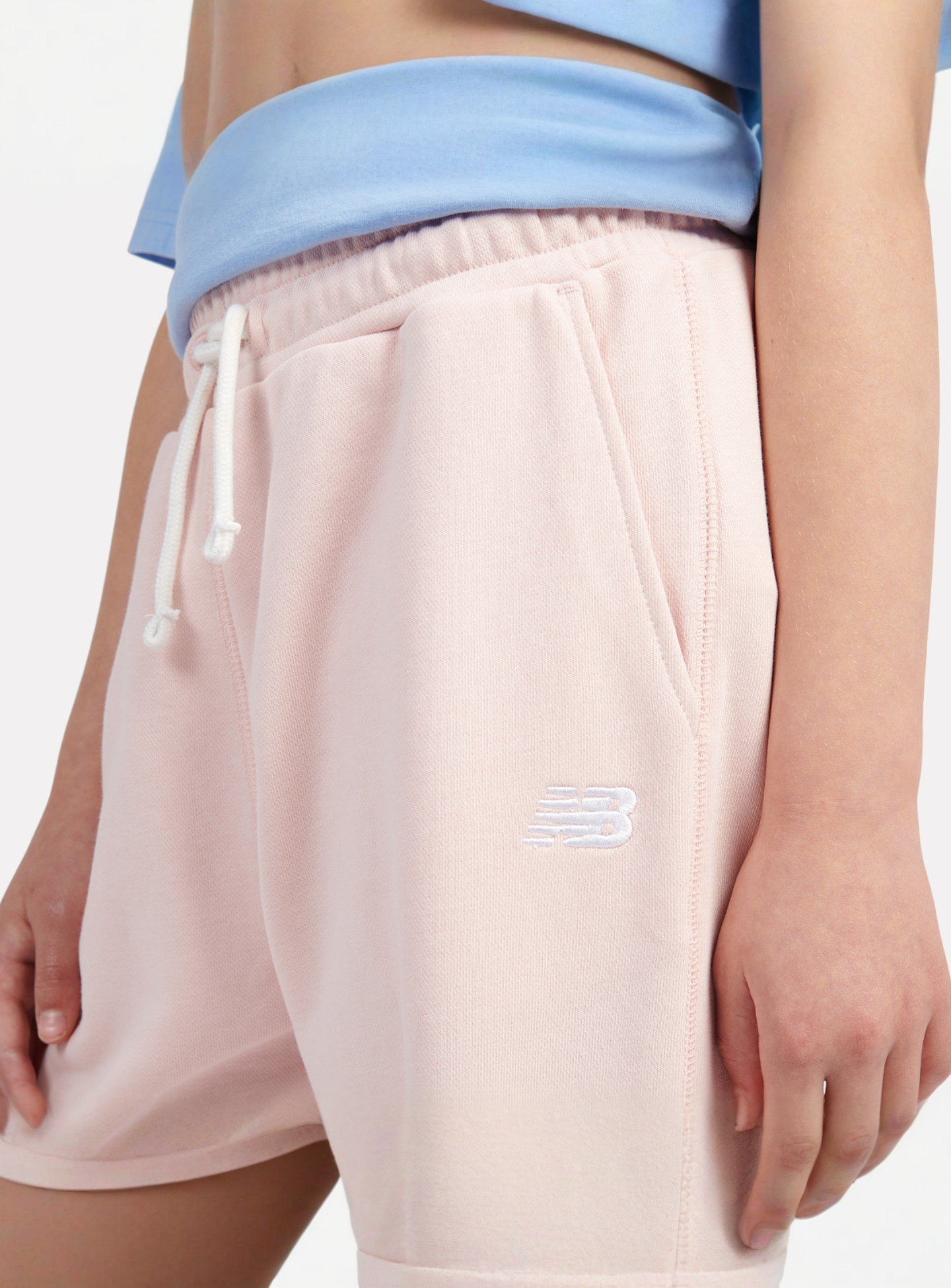 New Balance, French Terry Small Logo Jogger, light pink, Image 3 of 4