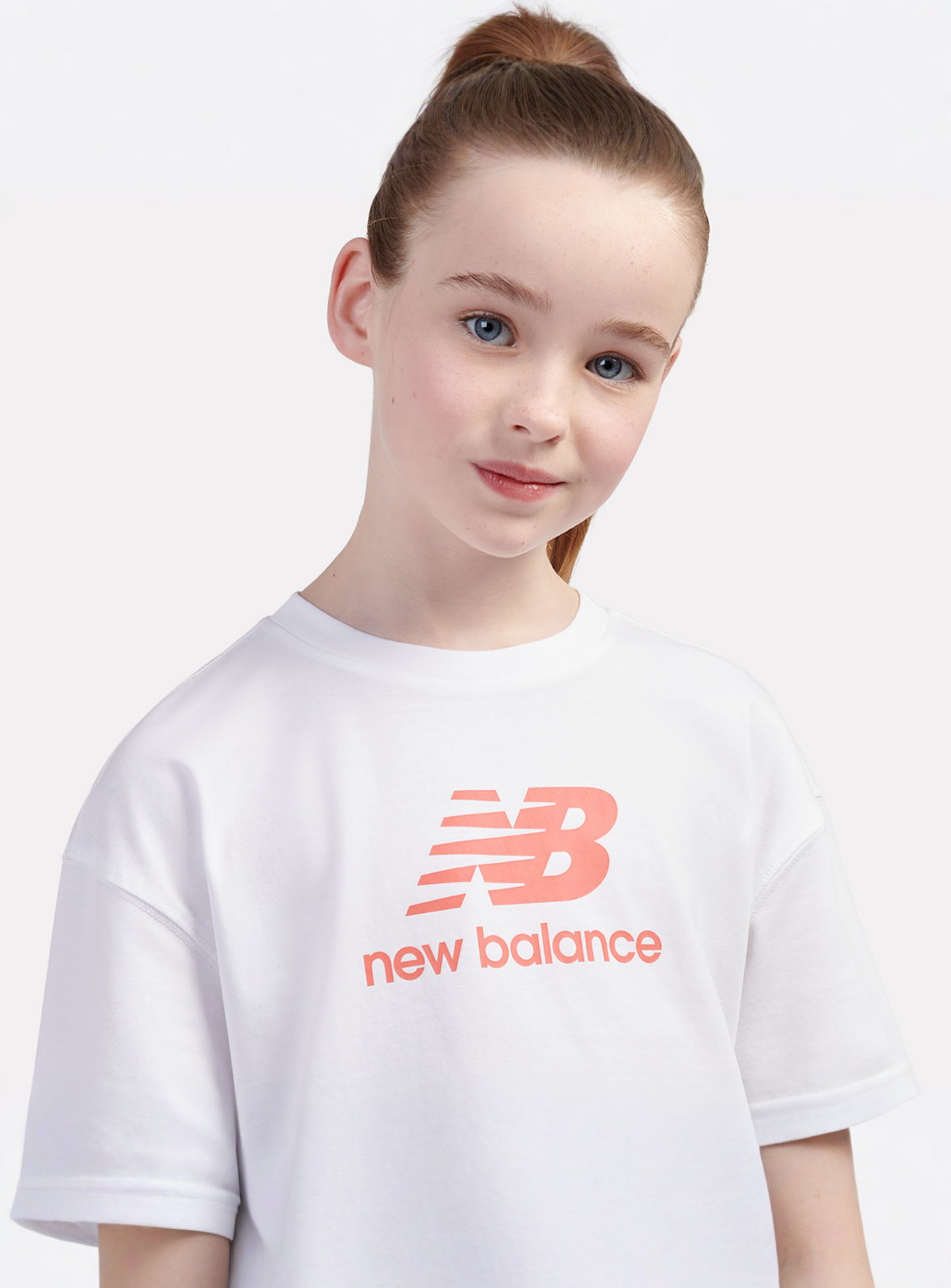 New Balance, Stacked Logo Tee And Cycle Short Set, black, Image 3 of 4