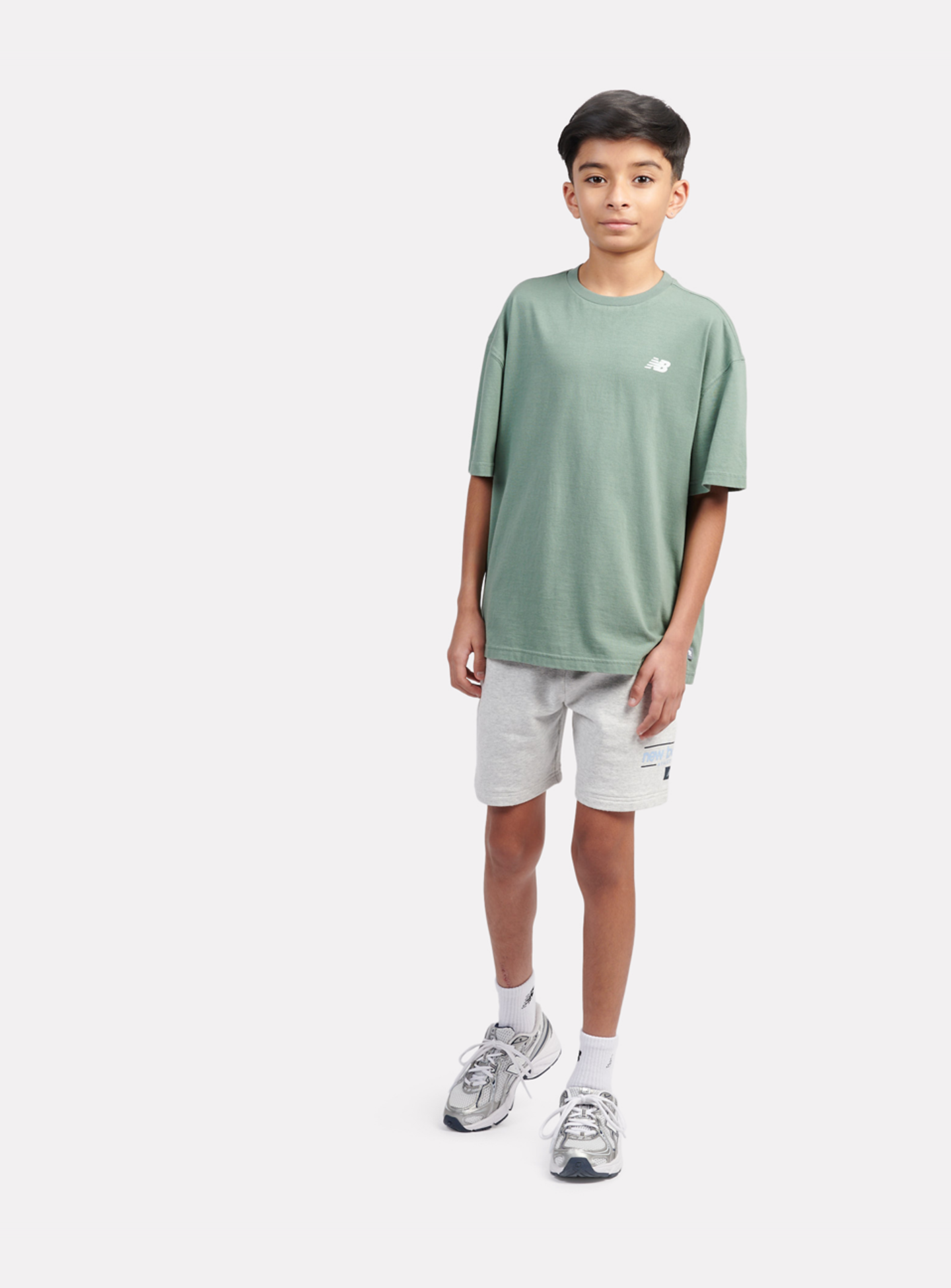 New Balance, Back Graphic Queue Tee, green, Image 6 of 6