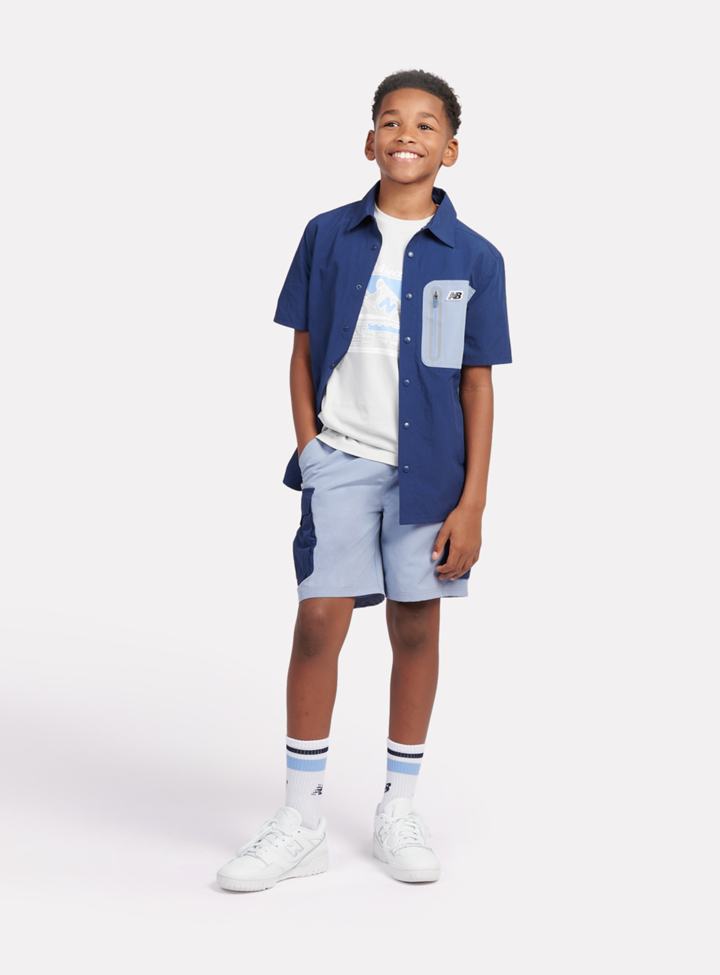 New Balance, Premium Shirt, blue, Image 5 of 5