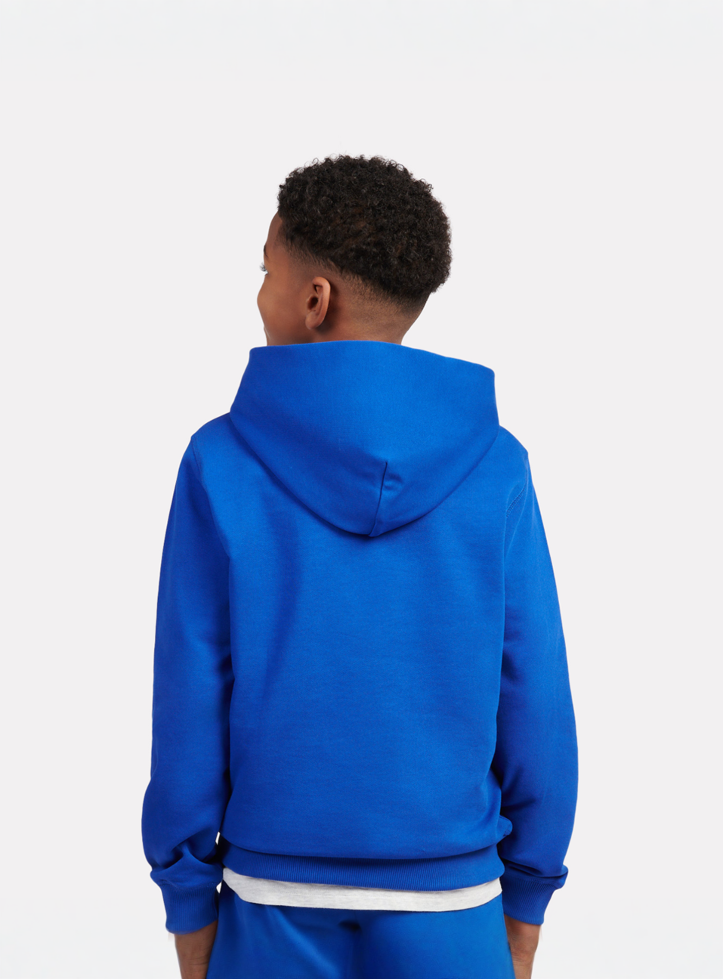 New Balance, French Terry Small Logo Hoodie, blue, Image 2 of 4