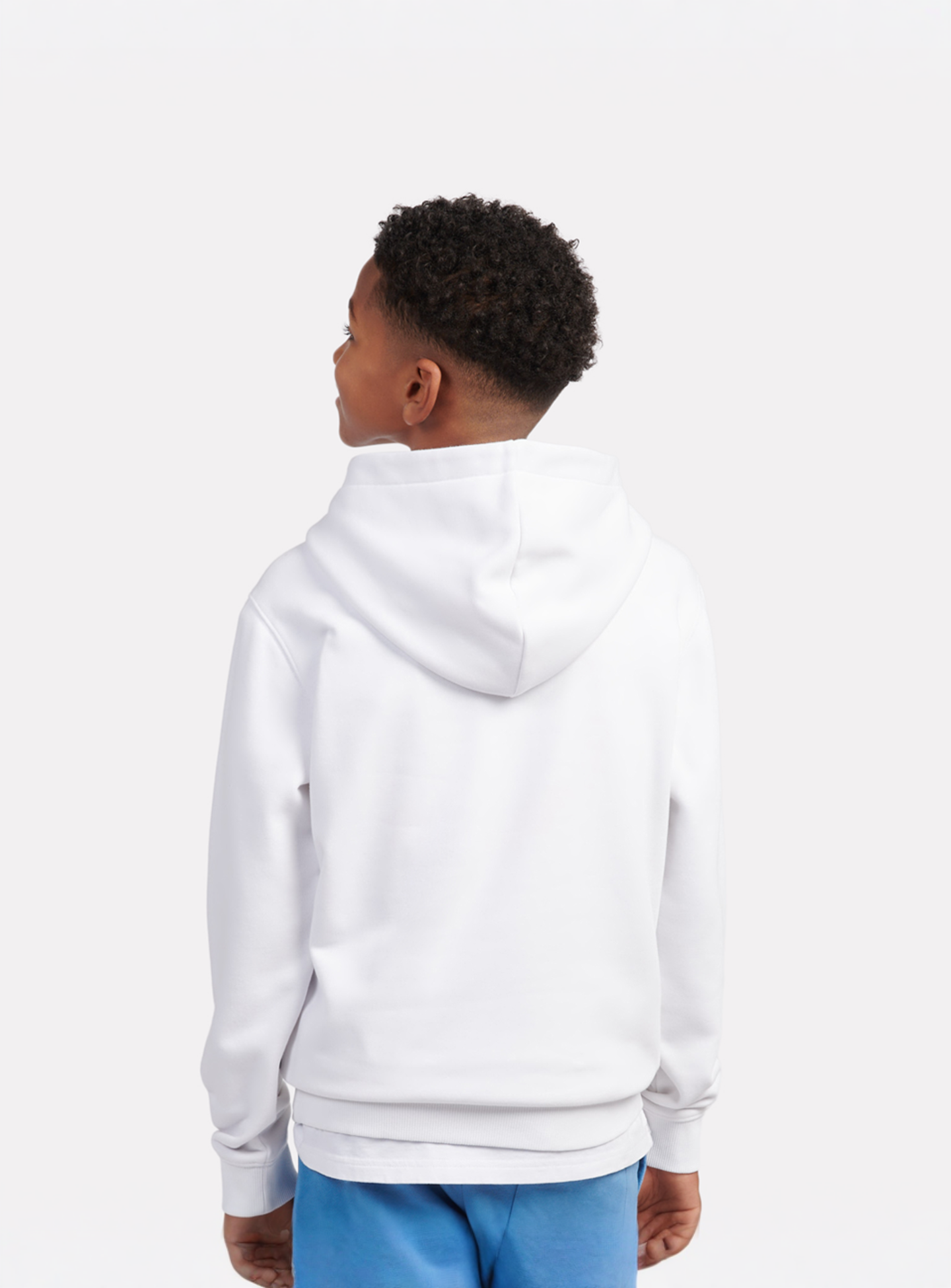 New Balance, Linear Athletics Graphic French Terry Hoodie, white, Image 2 of 5