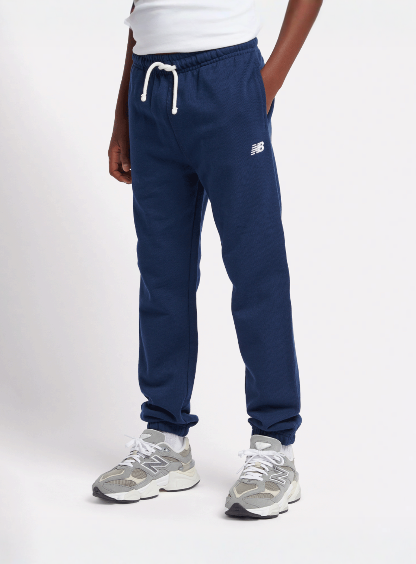 New Balance, French Terry Small Logo Jogger, blue, Image 1 of 5