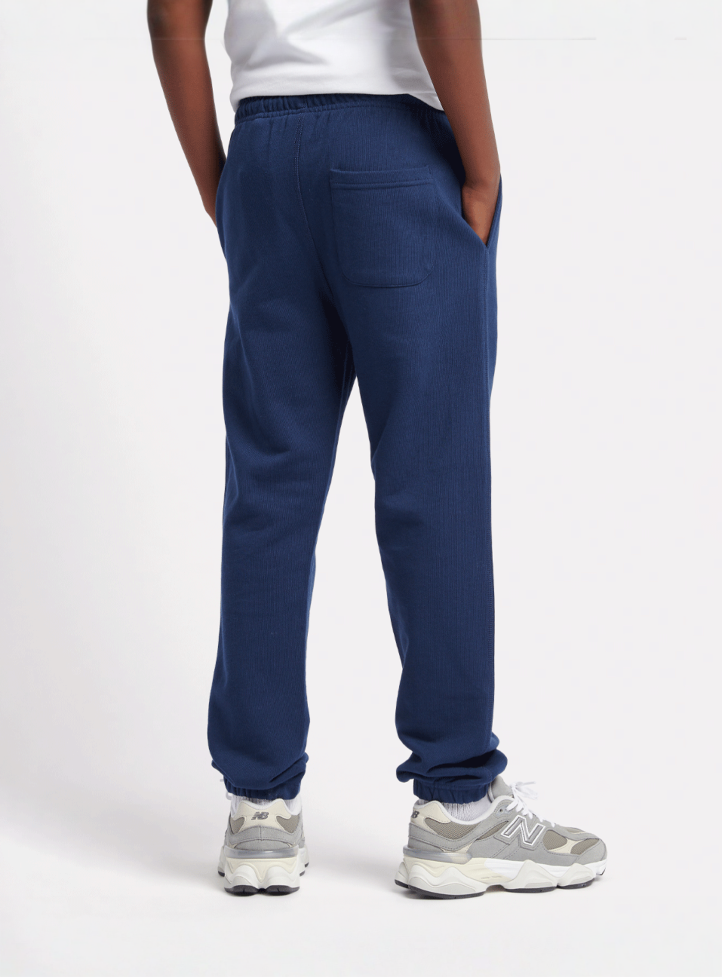 New Balance, French Terry Small Logo Jogger, blue, Image 3 of 5
