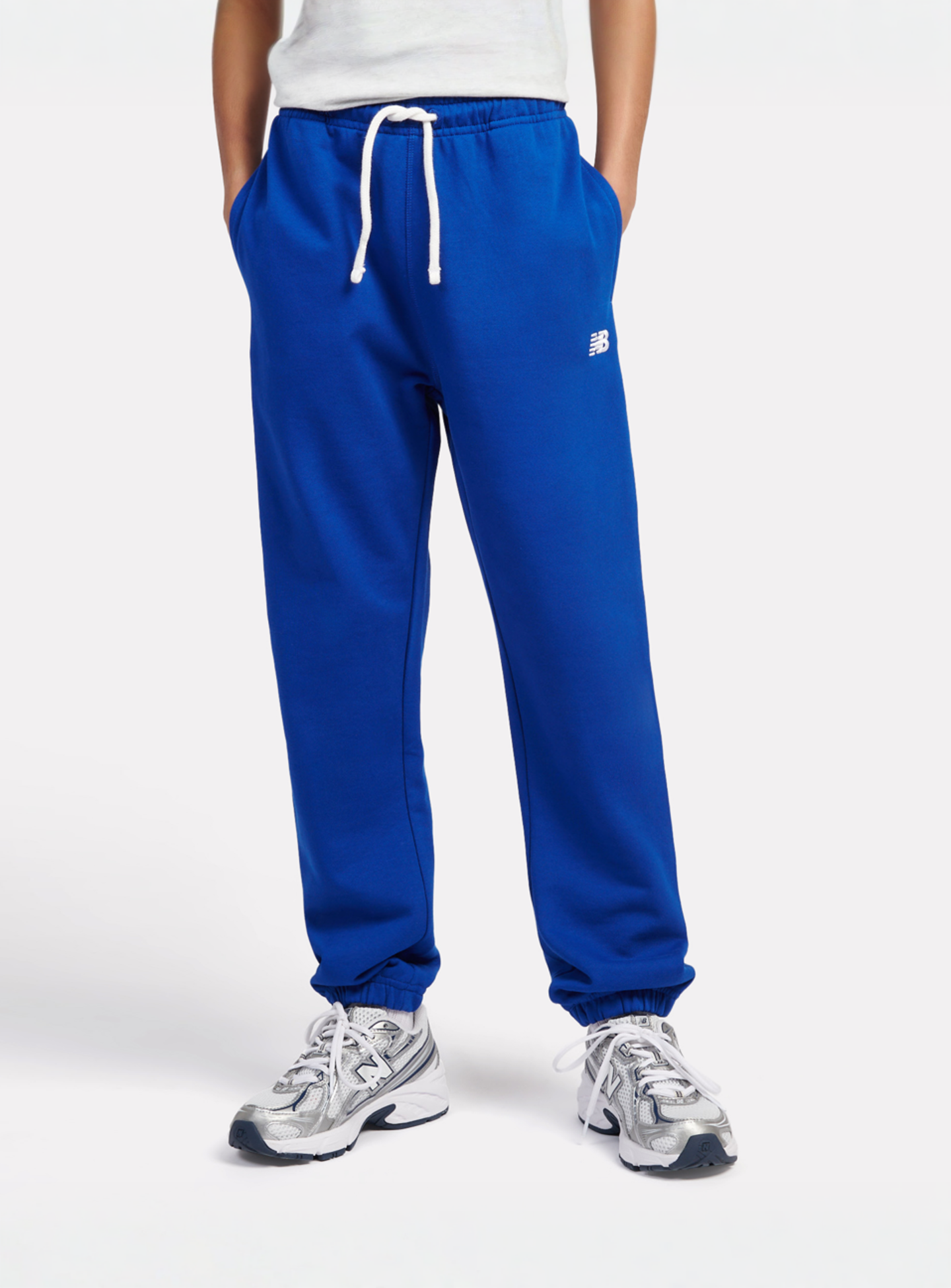 New Balance, French Terry Small Logo Jogger, blue, Image 1 of 4