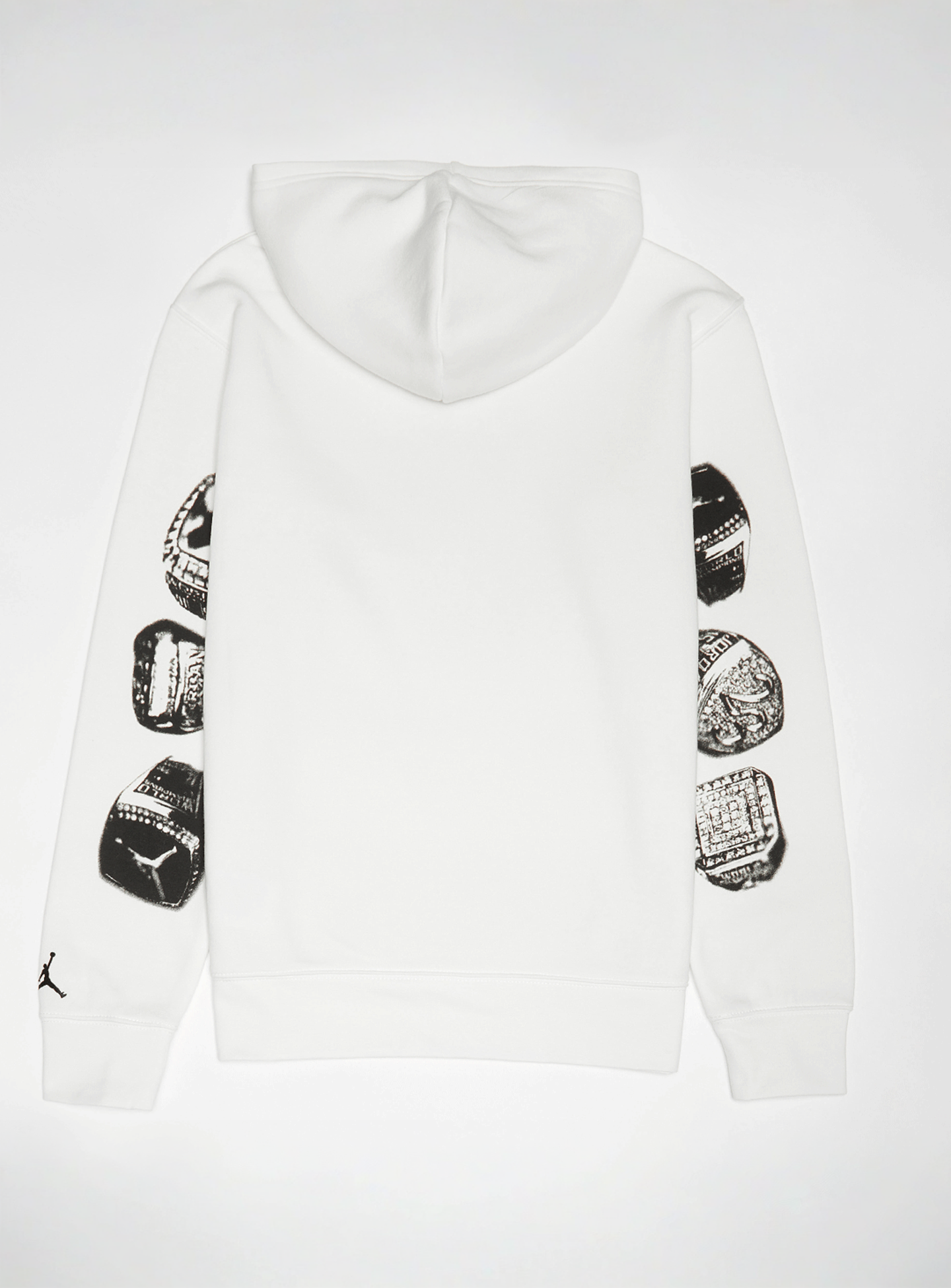 Jordan, Junior Michael Jordan MVP Fleece High Brand Read Pullover, white, Image 2 of 5