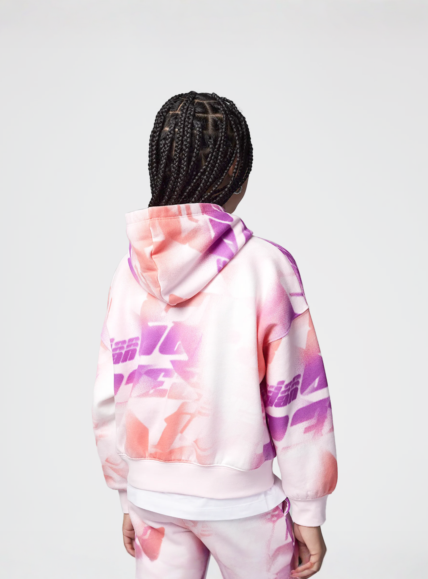 Jordan, Triple Team All Over Print Hoodie, light pink, Image 2 of 6
