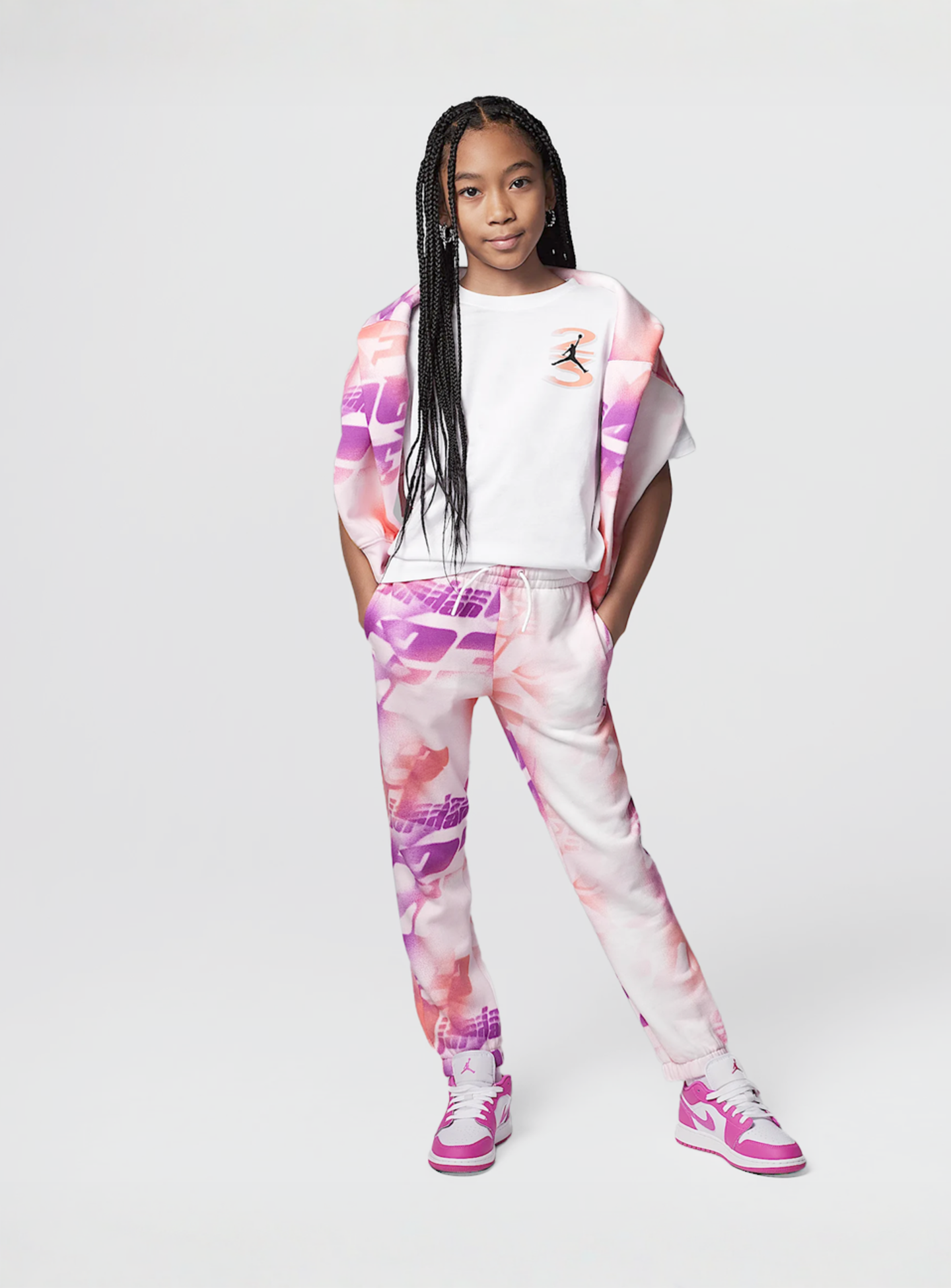Jordan, Triple Team All Over Print Pants, light pink, Image 7 of 7