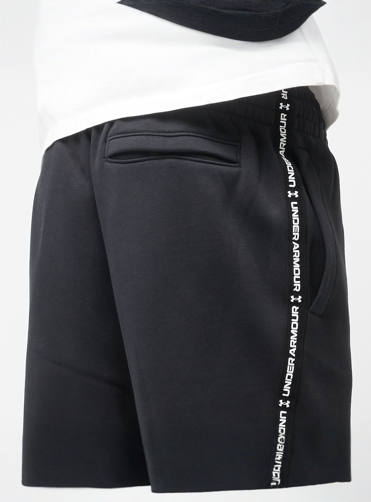 Under Armour, Icon Fleece Joggger Taping, black, Image 6 of 7