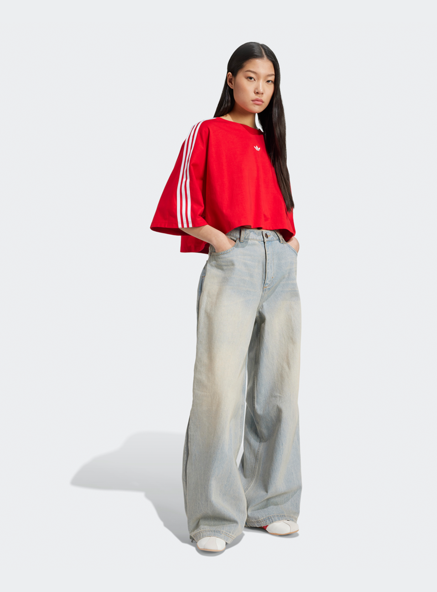 adidas Originals, Wide Leg JeansPants, blue, Image 5 of 5