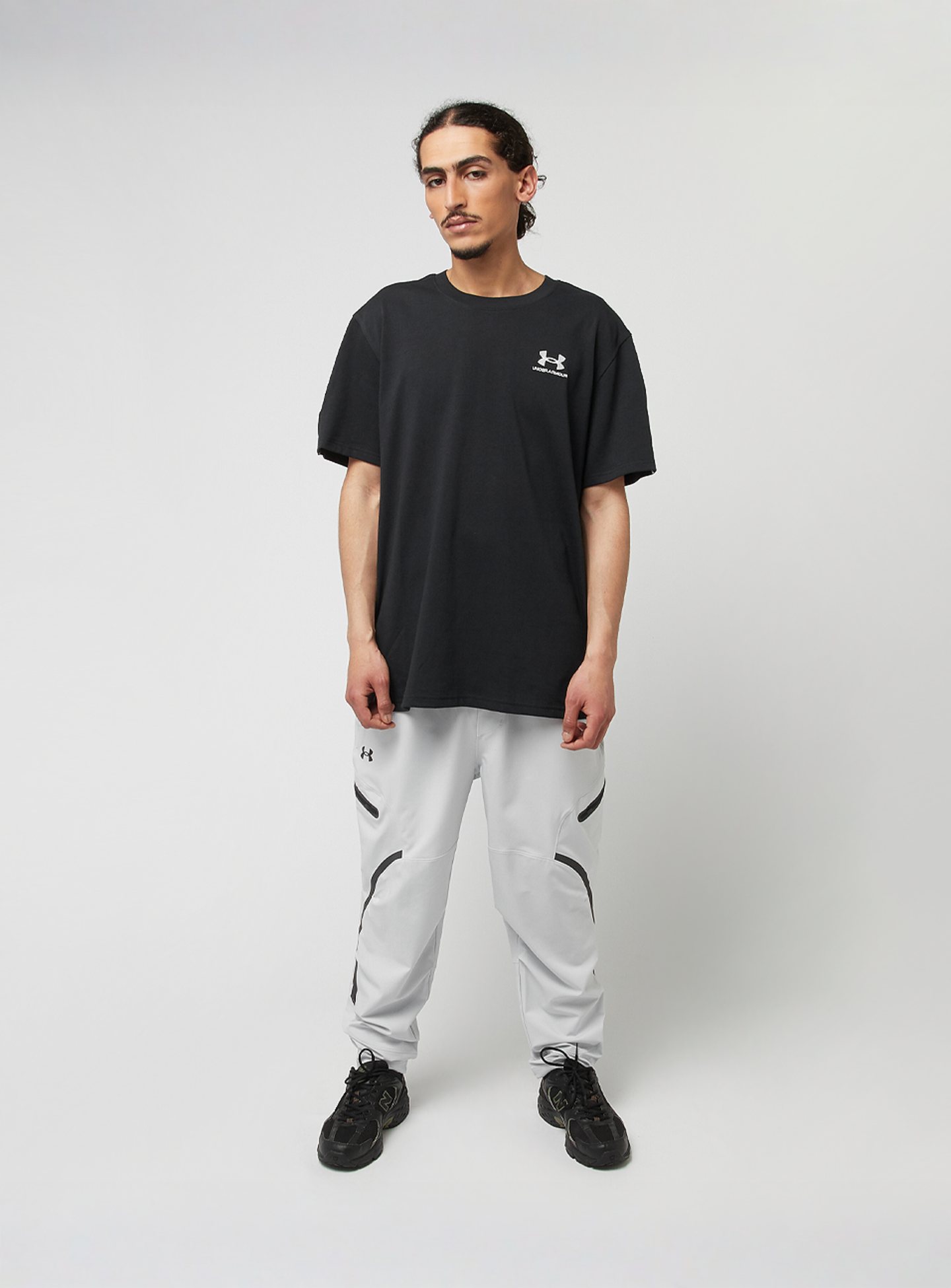 Under Armour, Icon HWT Tee Taping, black, Image 6 of 6