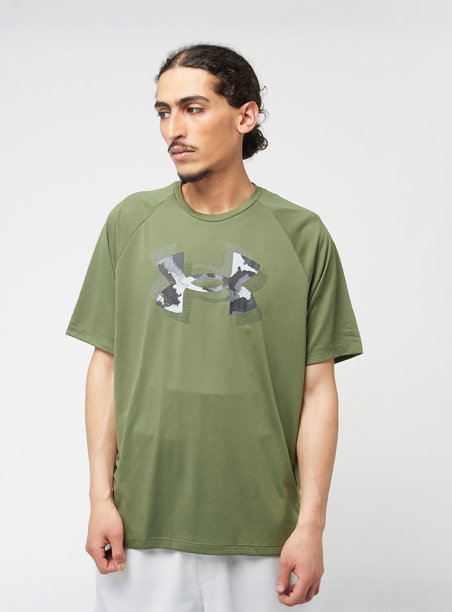 Under Armour, Tech Print Fill Short Sleeve Tee, green, Image 1 of 5