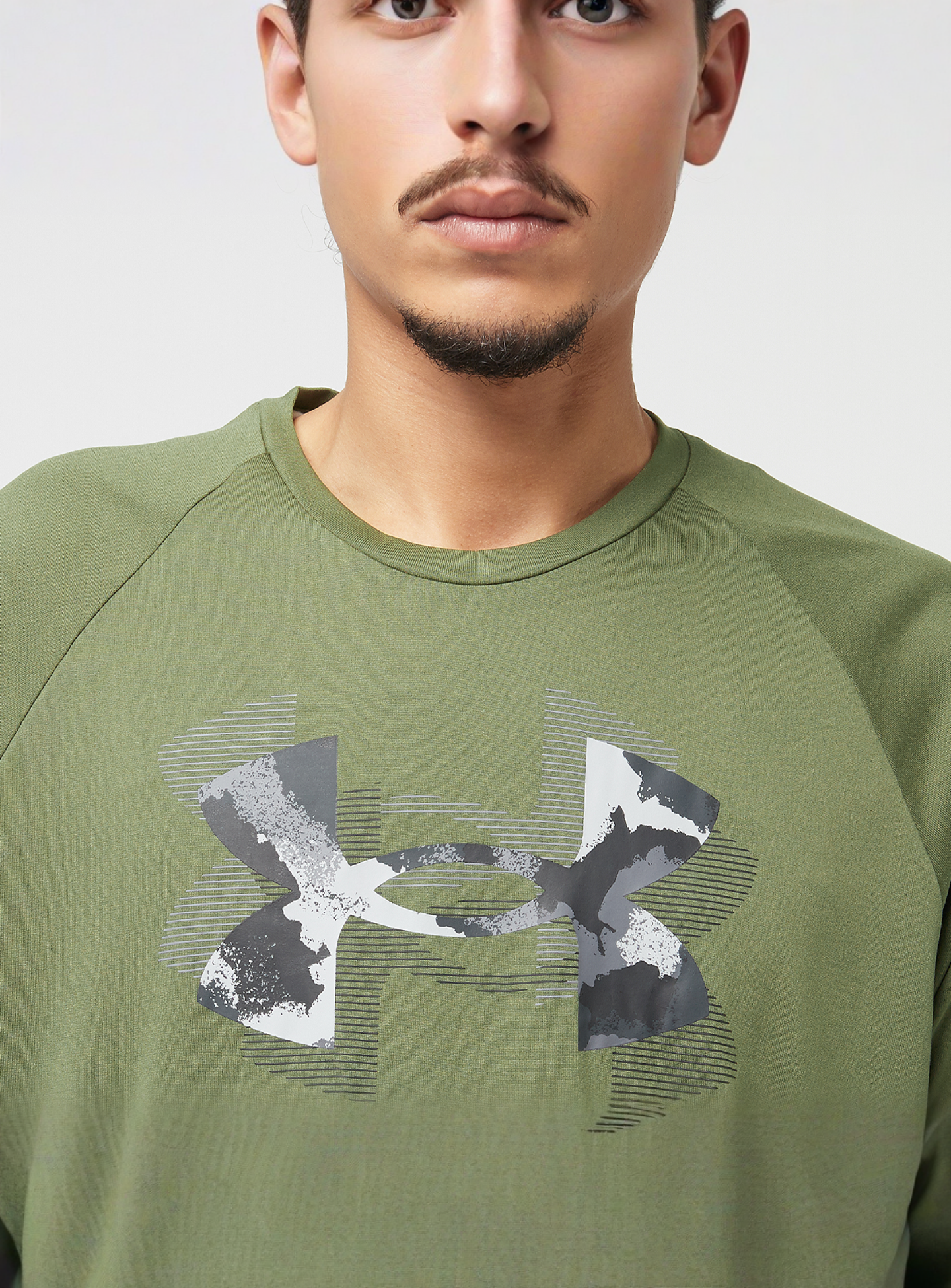Under Armour, Tech Print Fill Short Sleeve Tee, green, Image 3 of 5