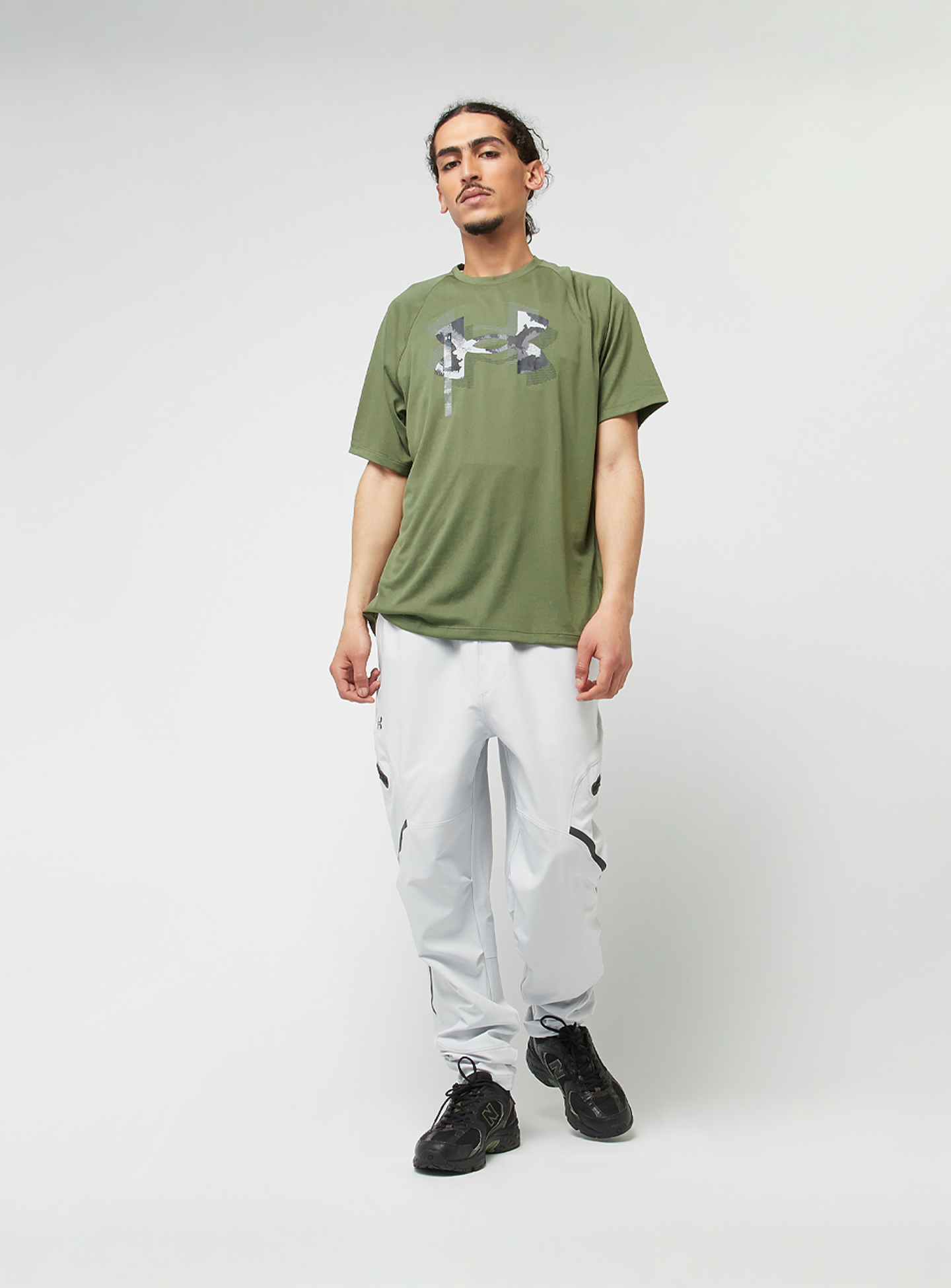 Under Armour, Tech Print Fill Short Sleeve Tee, green, Image 5 of 5