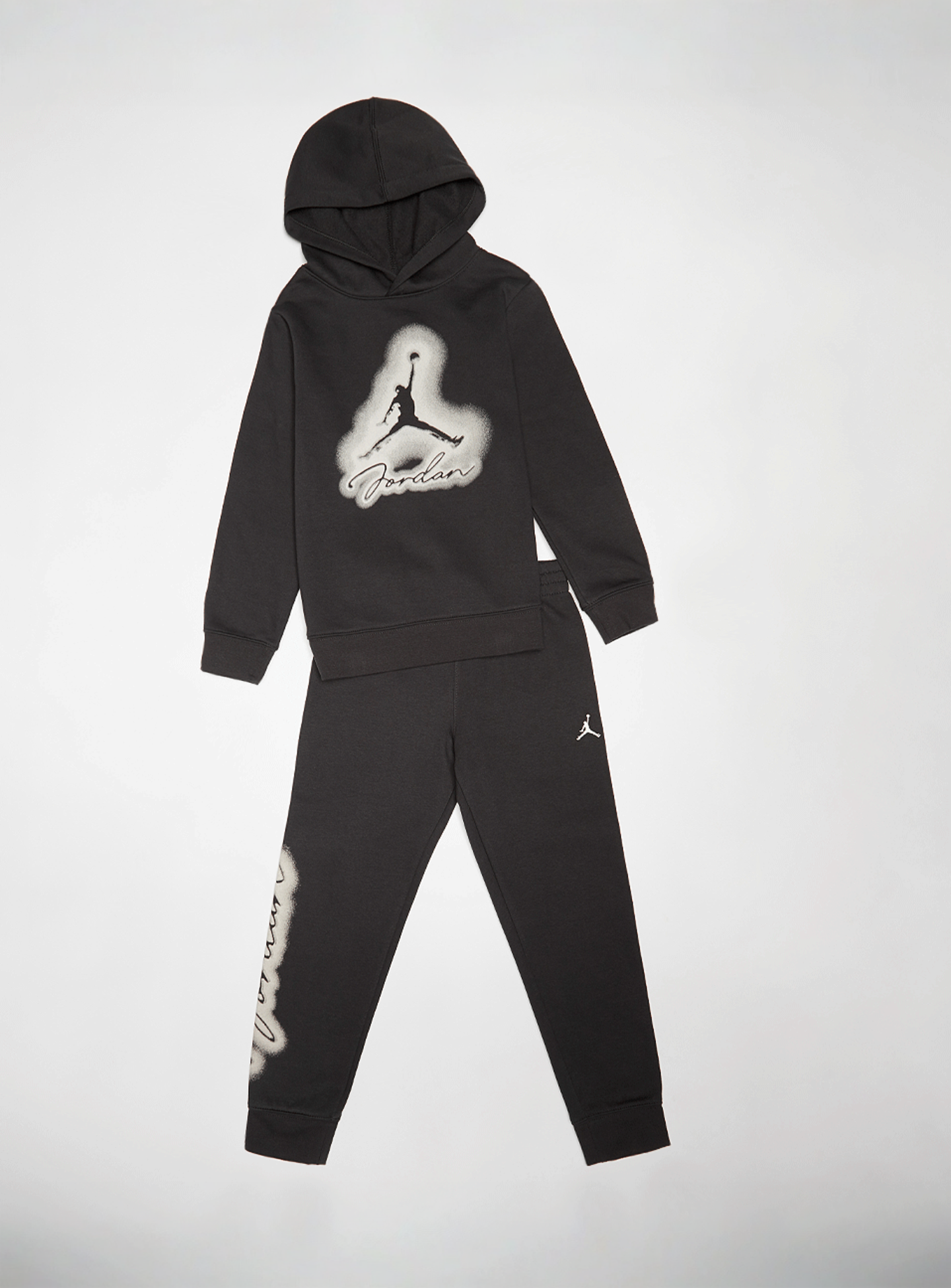 Jordan, Junior Michael Jordan MVP Fleece Pullover Set, black, Image 1 of 7