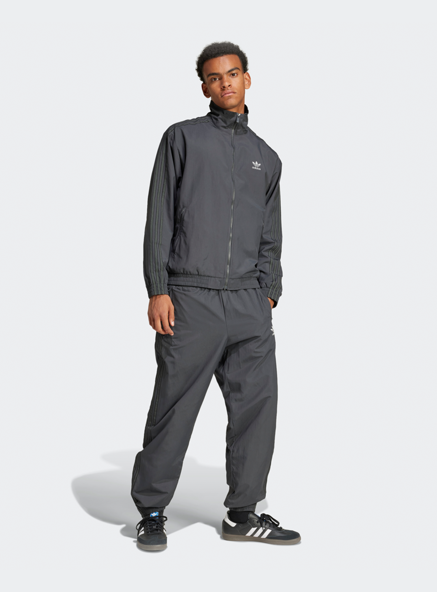 adidas Originals, adicolor Woven Firebird Track Jacket, grey, Image 8 of 8
