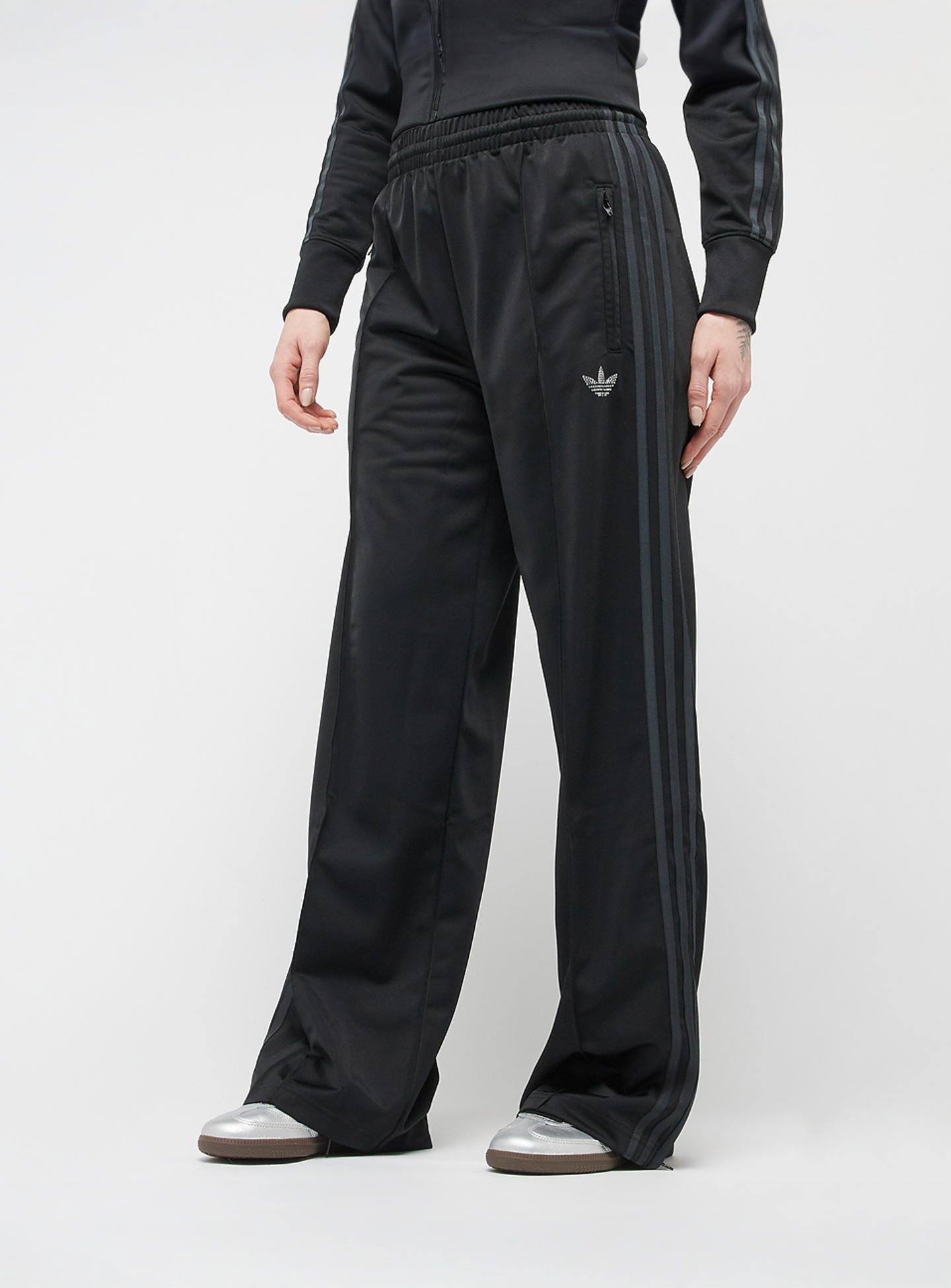 adidas Originals, Firebird Loose Track Pants, black, Image 1 of 6