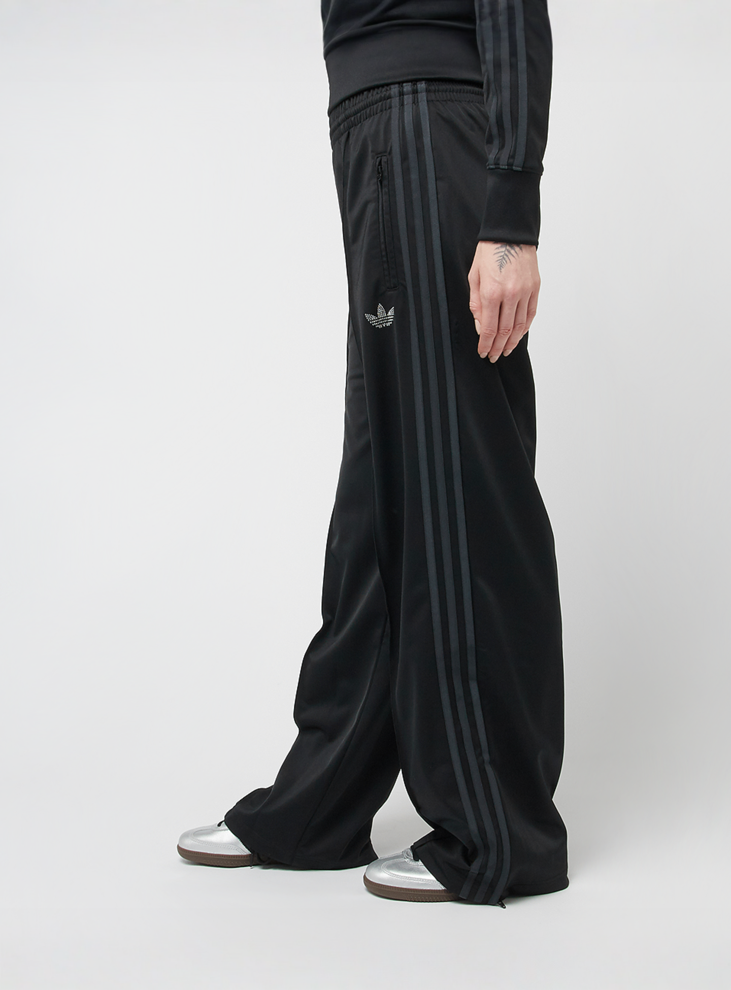 adidas Originals, Firebird Loose Track Pants, black, Image 2 of 6